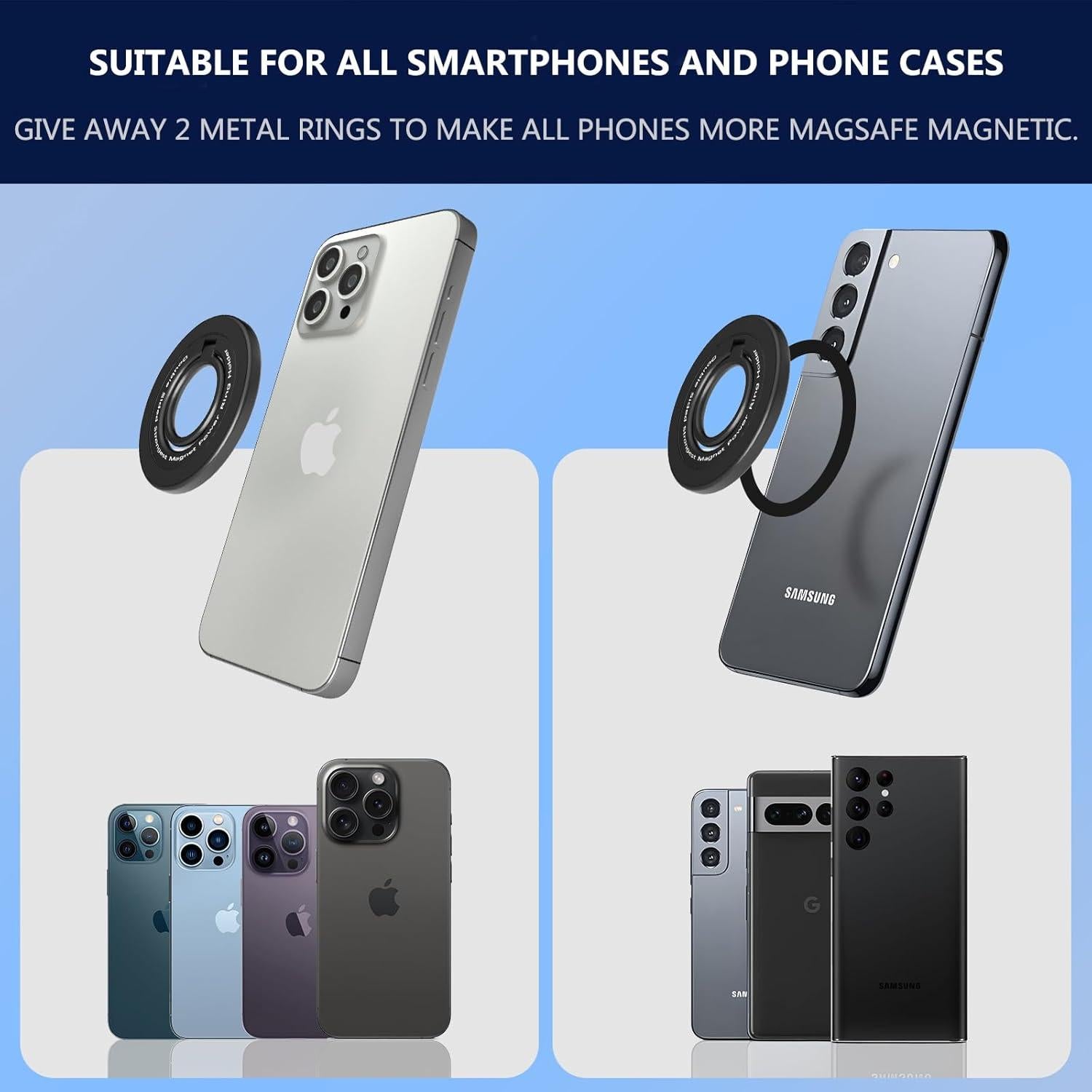 Soporte Magnético para Teléfono ORUNO CXZJ02 360° Negro