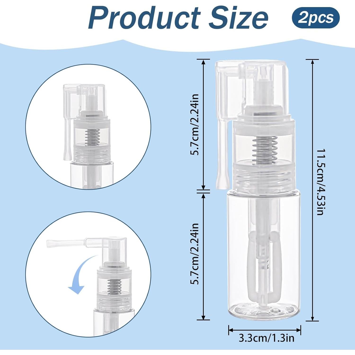 Botellas de Spray de Brillo KALIONE 35ml - 2 Piezas Reutilizables