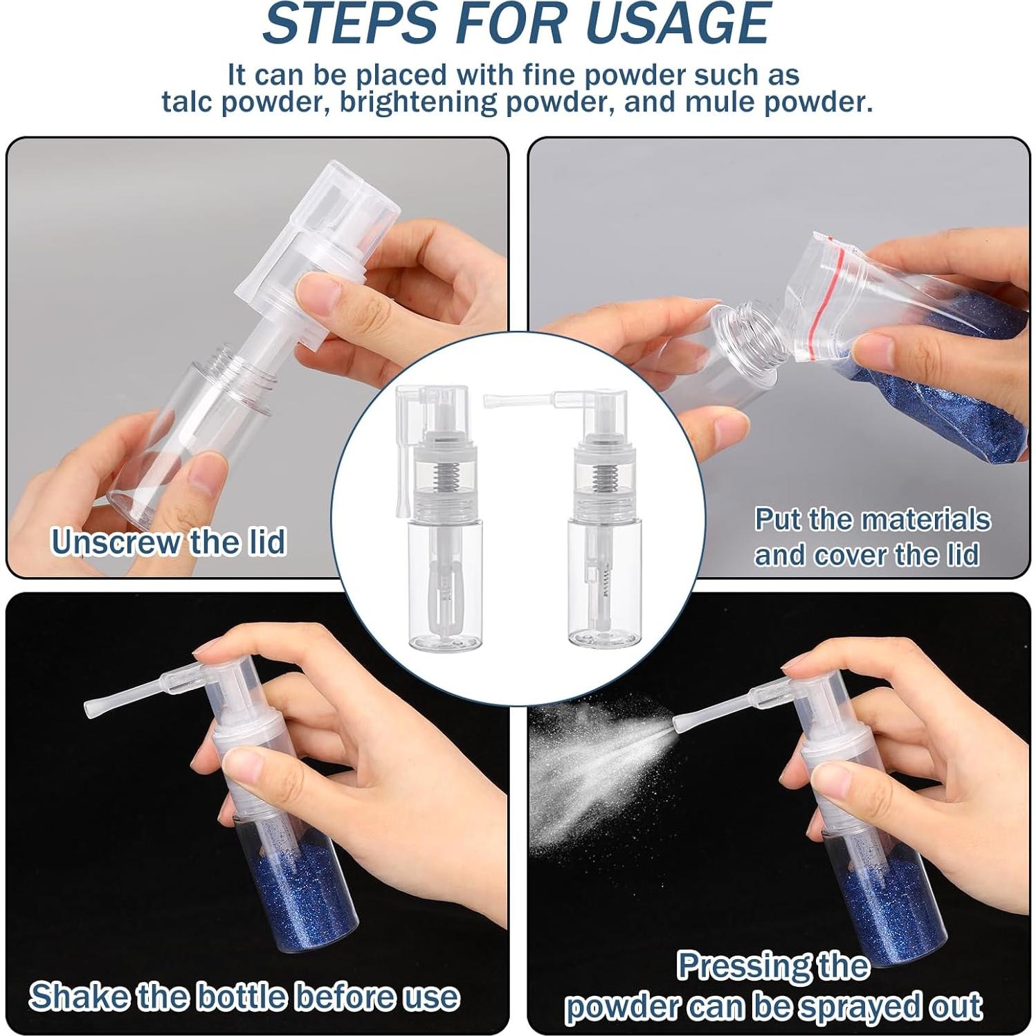 Botellas de Spray de Brillo KALIONE 35ml - 2 Piezas Reutilizables