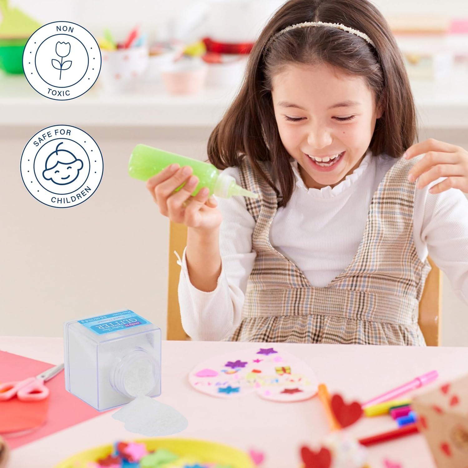 Tarro apilable de purpurina extra fina Sulyn 2 oz no tóxico