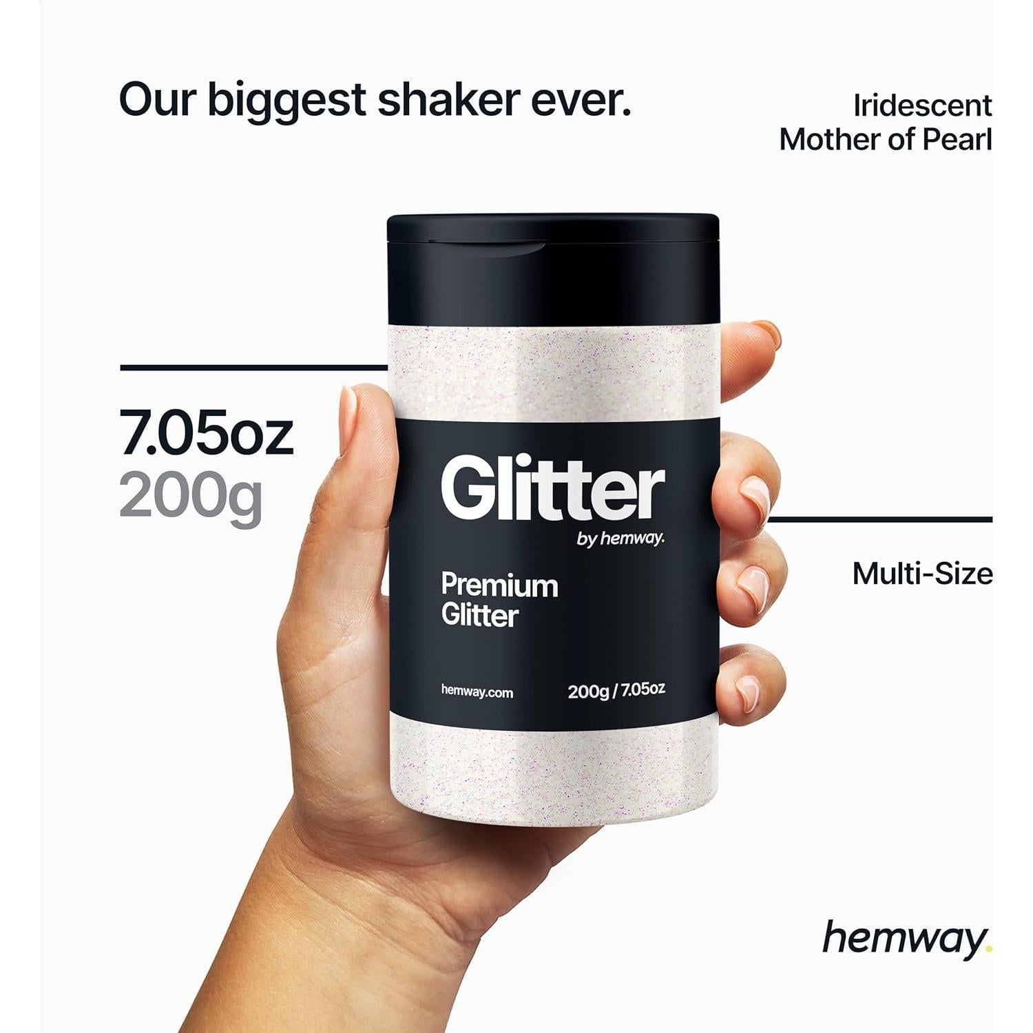 Purpurina Hemway 200g Madreperla Iridiscente para Manualidades