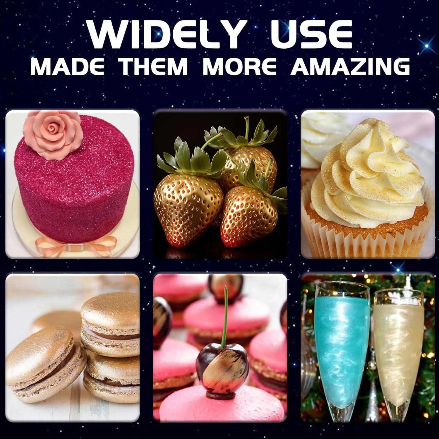 Brillo Comestible ERCorArt - 6 Colores 3g Decoración Pasteles