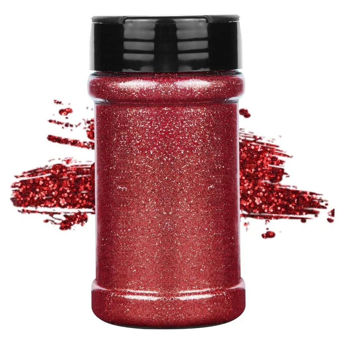 Polvo de Brillo Fino TORC 4 oz Rojo para Manualidades y Cosméticos