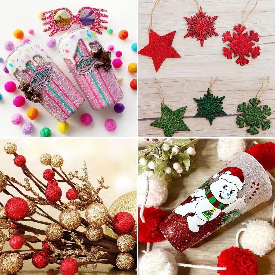 Polvo de Brillo Fino TORC 4 oz Rojo para Manualidades y Cosméticos