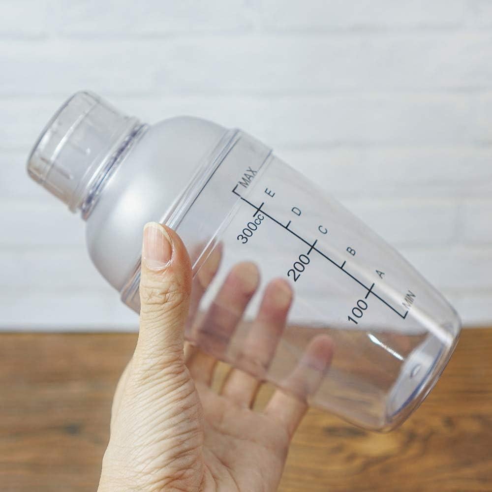 Vaso Mezclador de Plástico FEOOWV 300cc con Tapa Removible