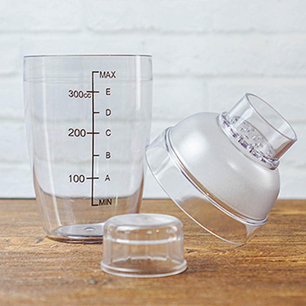 Vaso Mezclador de Plástico FEOOWV 300cc con Tapa Removible