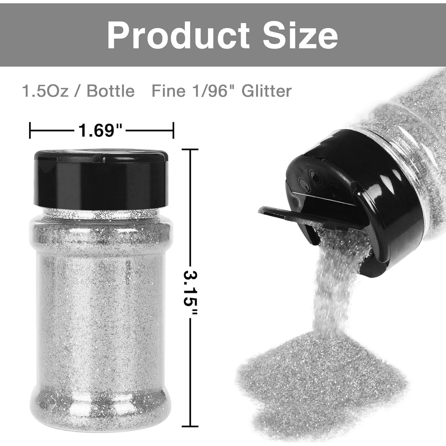 Polvo de Brillo Fino PIXGLITTER 4 Colores 42.5g para Manualidades