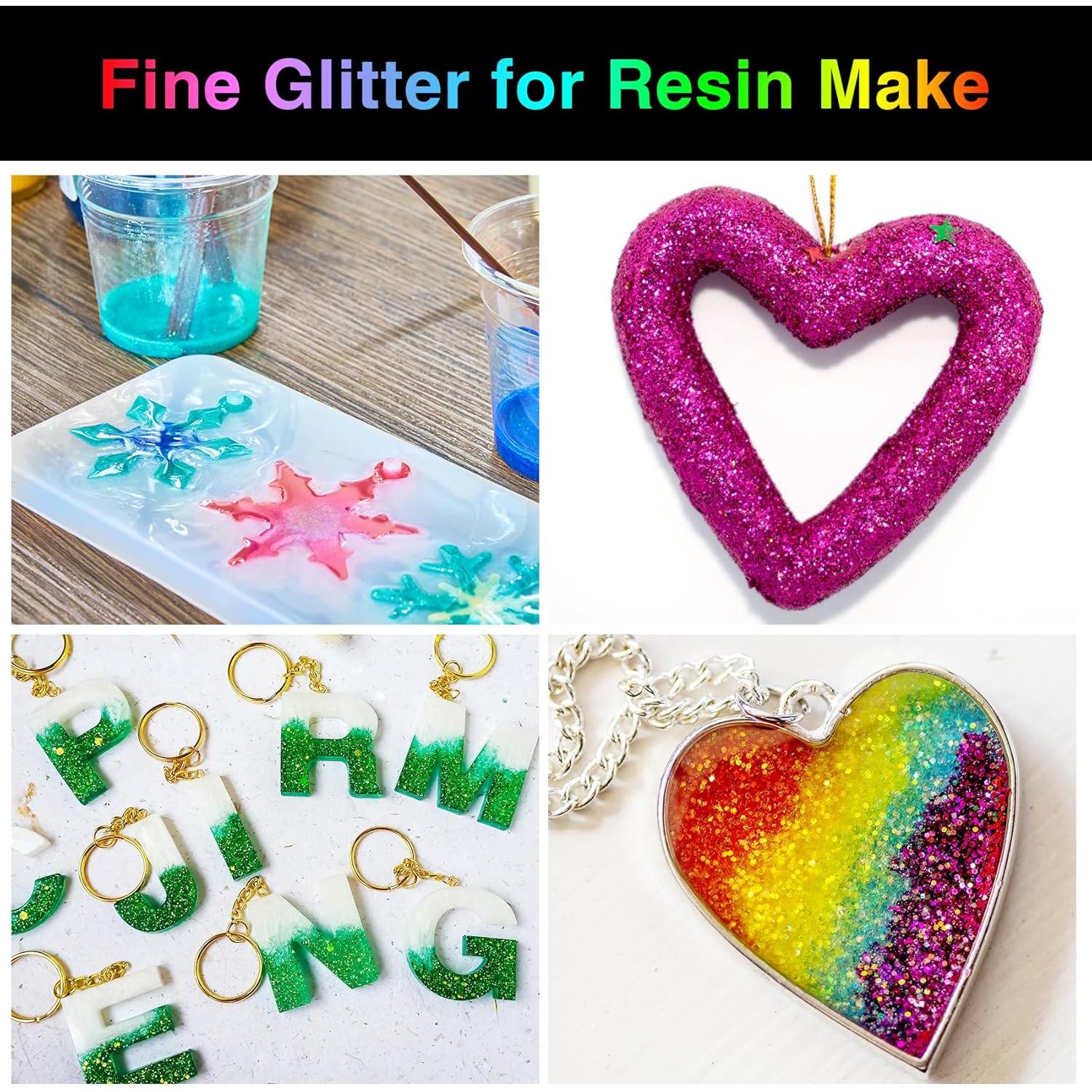 Polvo de Brillo Fino PIXGLITTER 4 Colores 42.5g para Manualidades