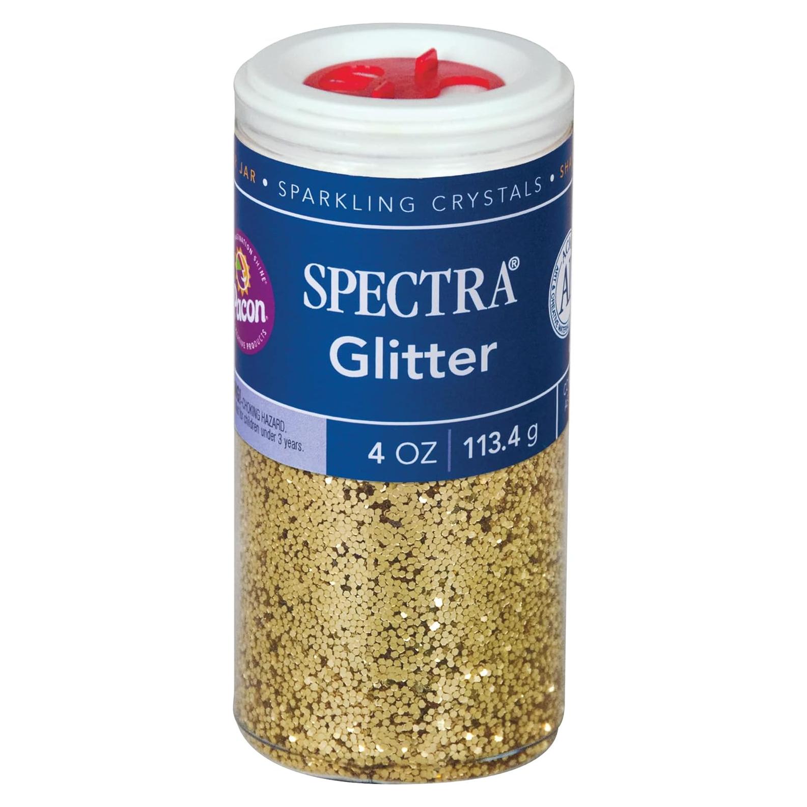 Glitter Oro 113.4 g SPECTRA Cristales Brillantes Hexagonales
