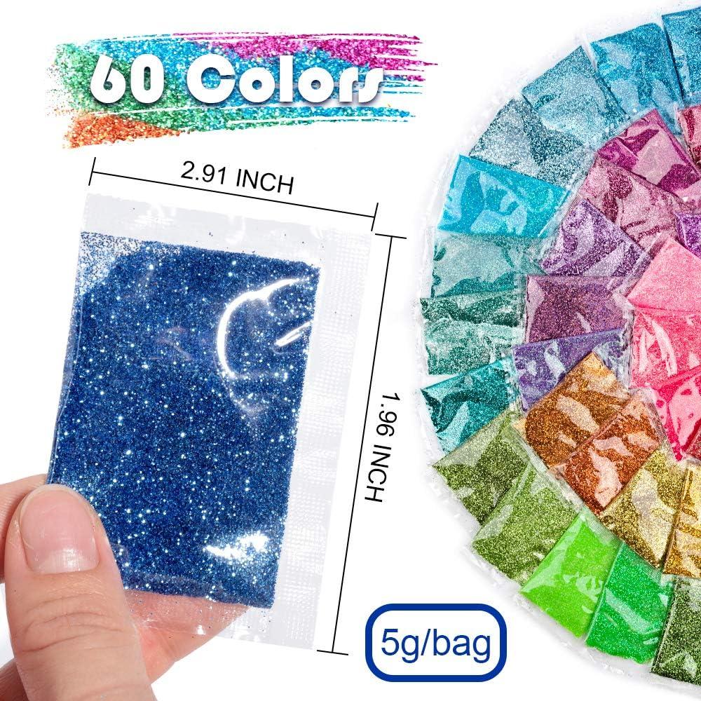 Brillantina Fina YGDZ 300g - 60 Colores para Manualidades