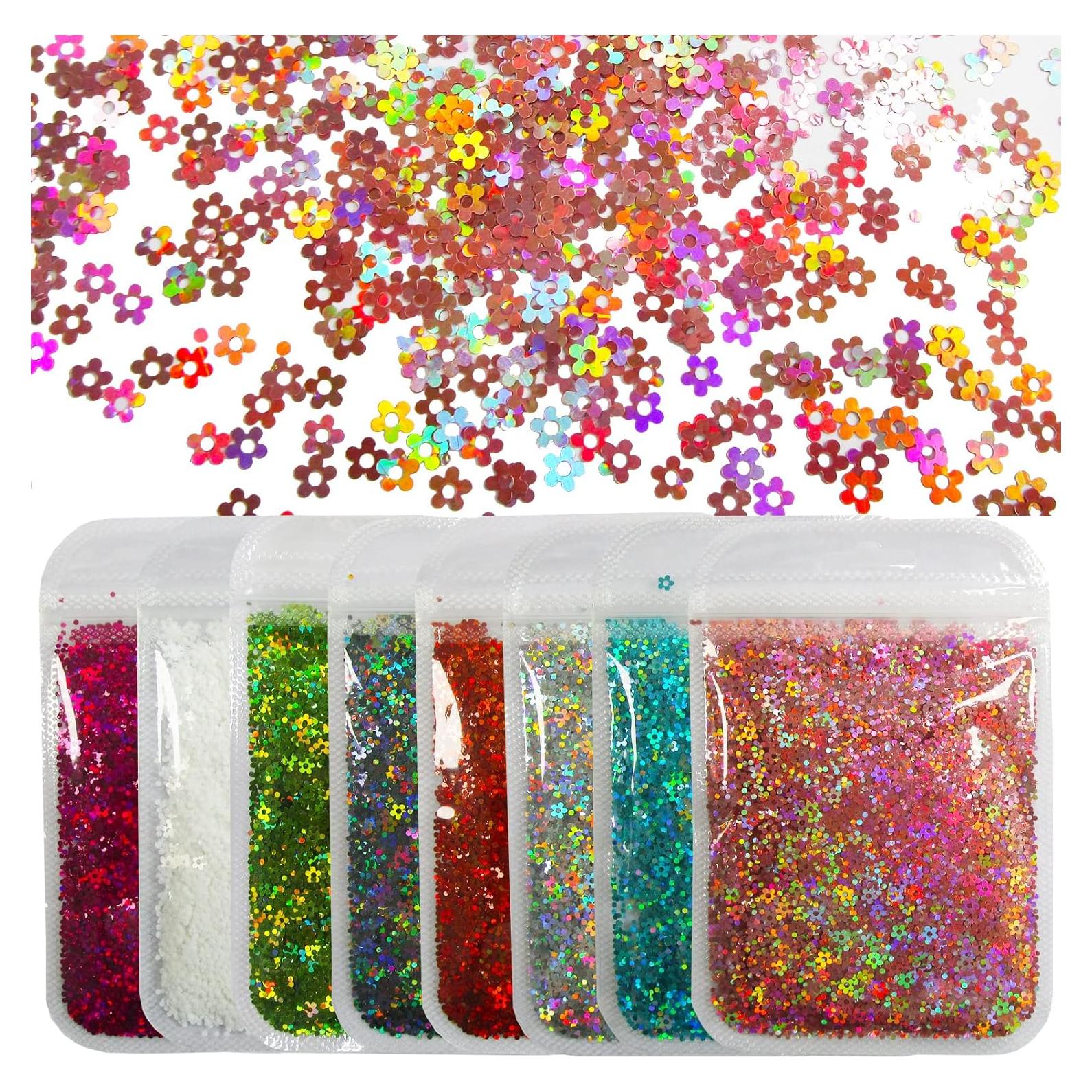 Copos de Purpurina Gruesa Holográfica LoveOurHome 80g