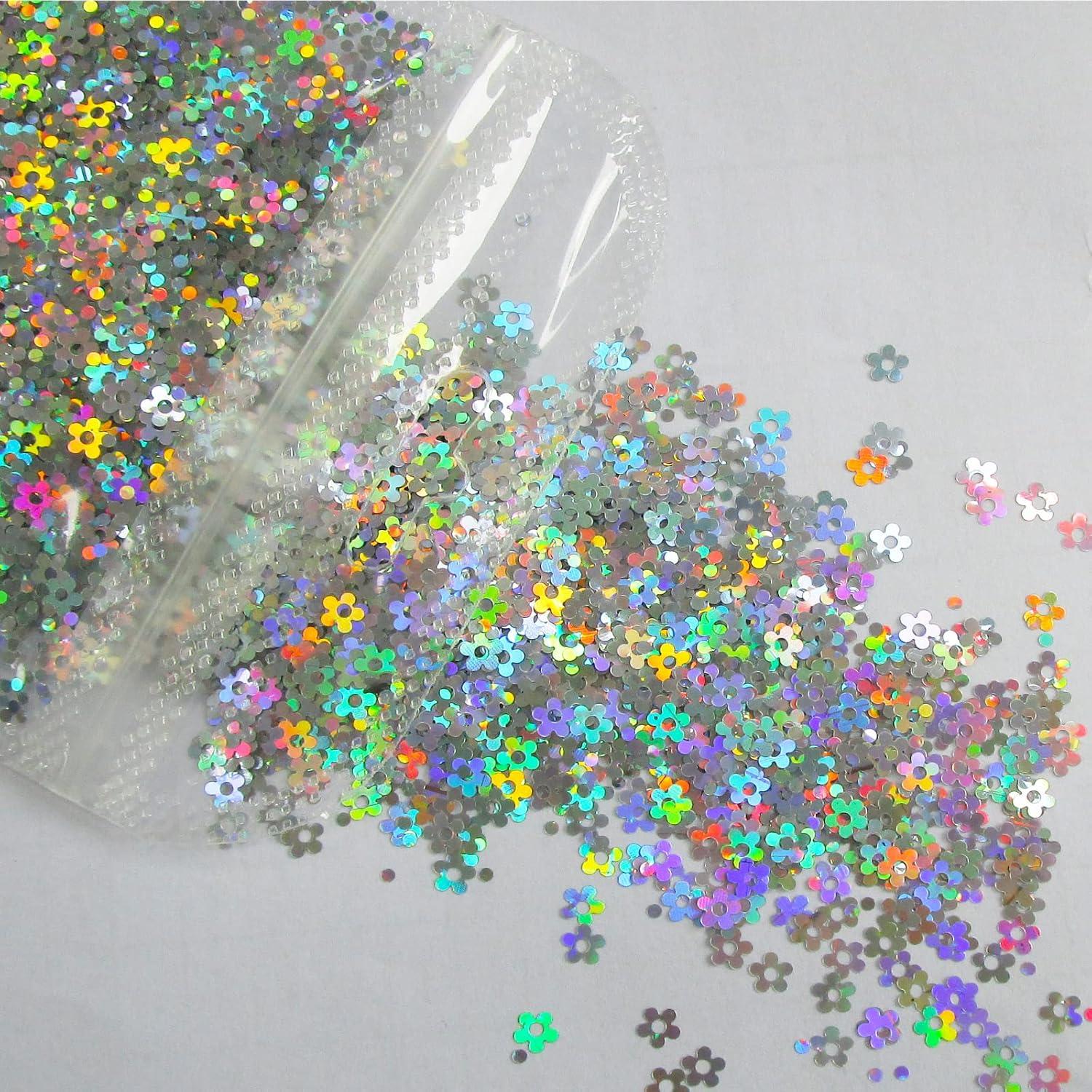 Copos de Purpurina Gruesa Holográfica LoveOurHome 80g