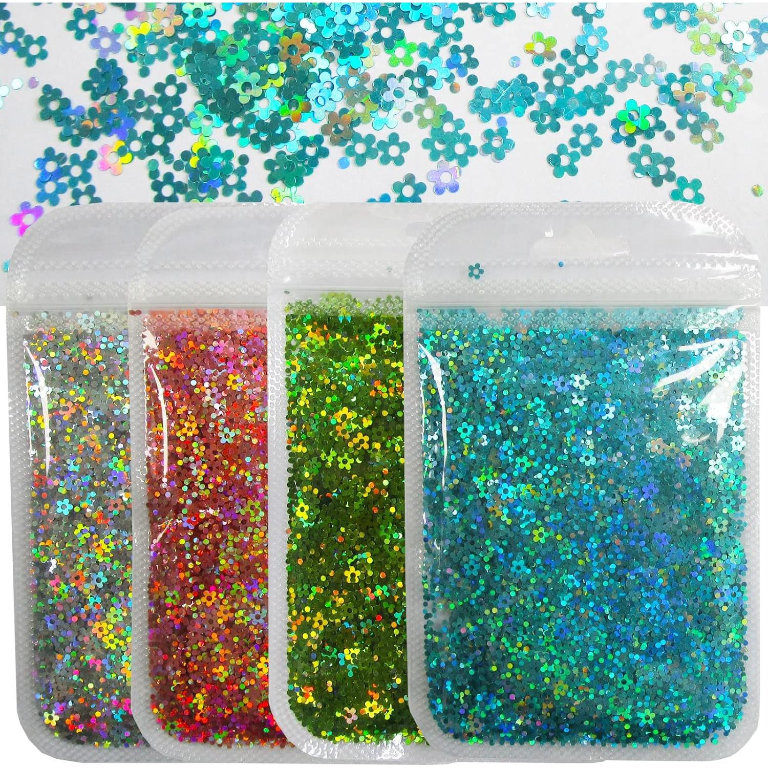 Copos de Purpurina Gruesa Holográfica LoveOurHome 80g