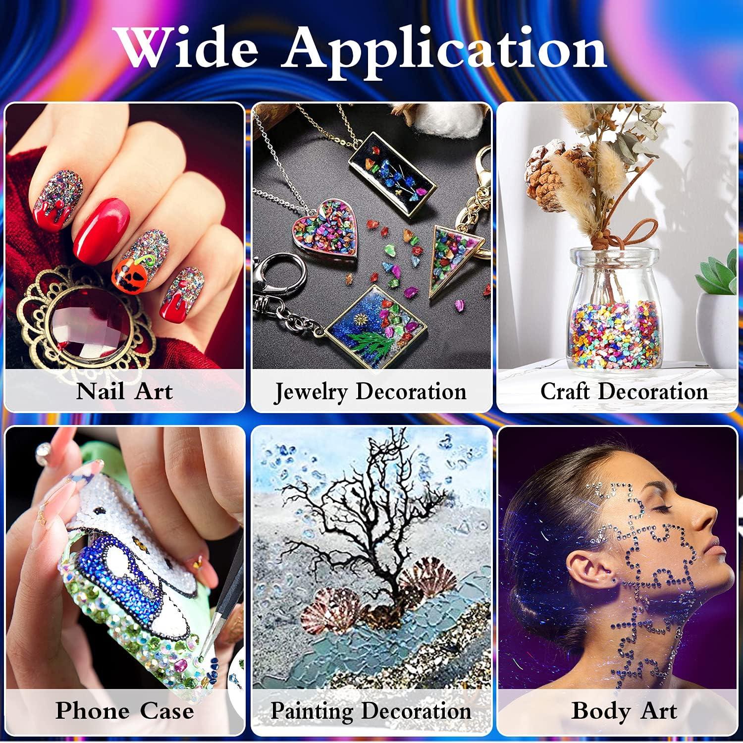 Caja de Vidrio Triturado Brillante DIYCICO 12 Colores 110g