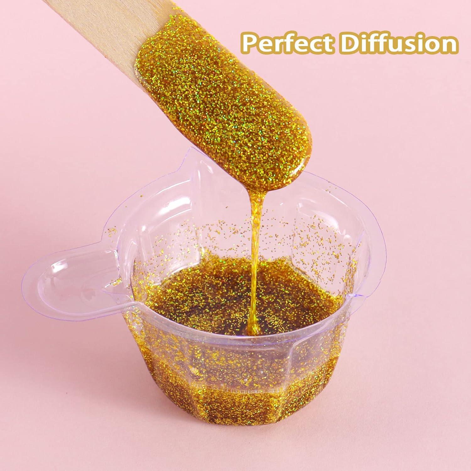 Polvo de Purpurina Holográfica Renfio 60g Púrpura Luz Láser