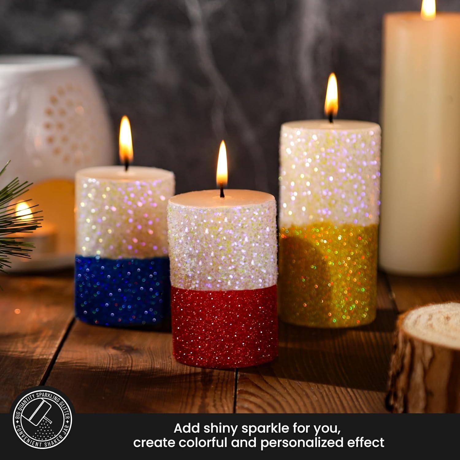 Glitter Blanco Iridiscente LEOBRO 150g para Manualidades DIY