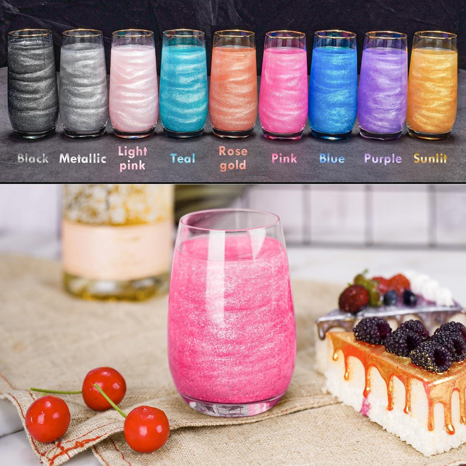 Polvo Brillante Comestible Attom Tech 5g Rosa Vegano