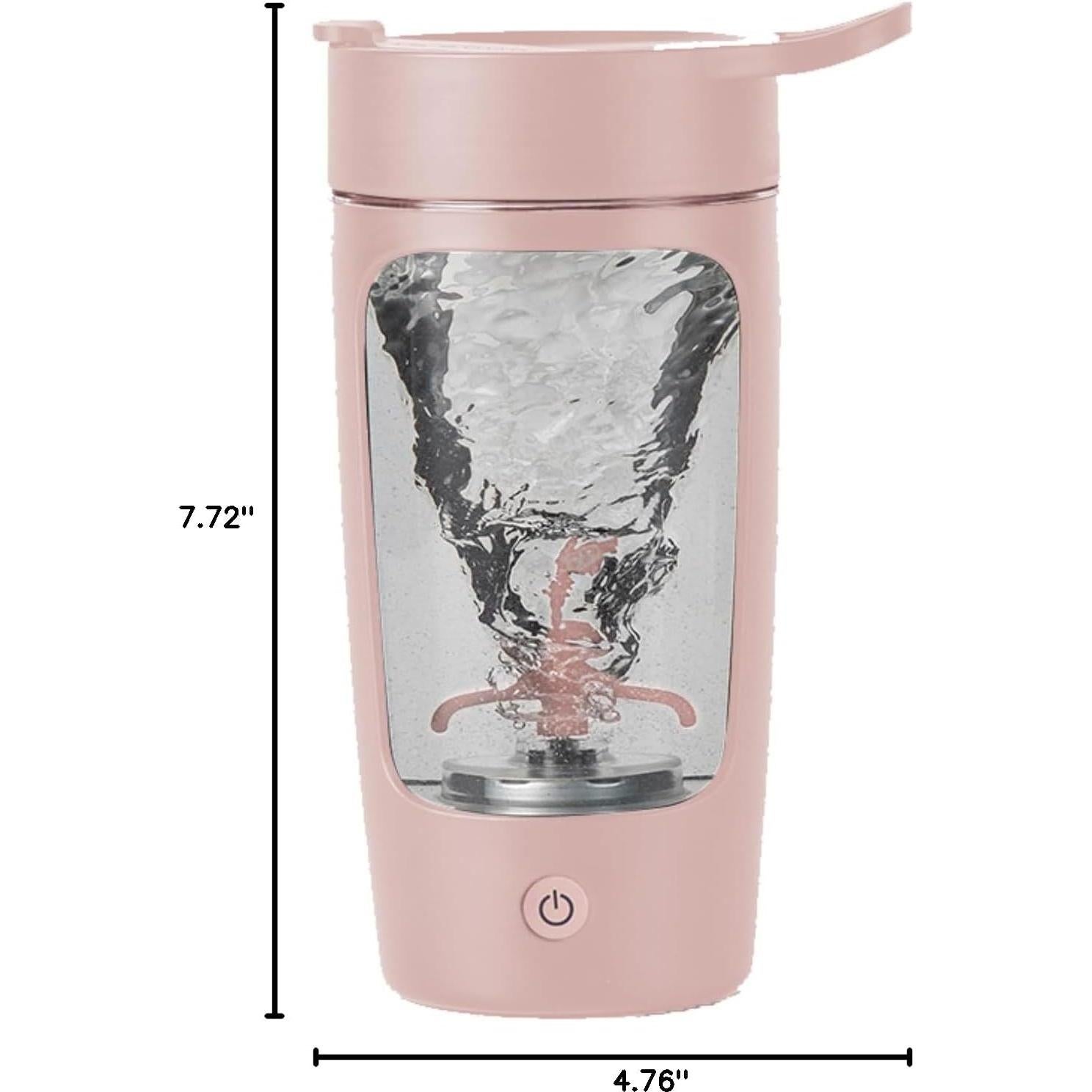 Botella Mezcladora Eléctrica DaaSiGwaa 650ml Rosa Tritan