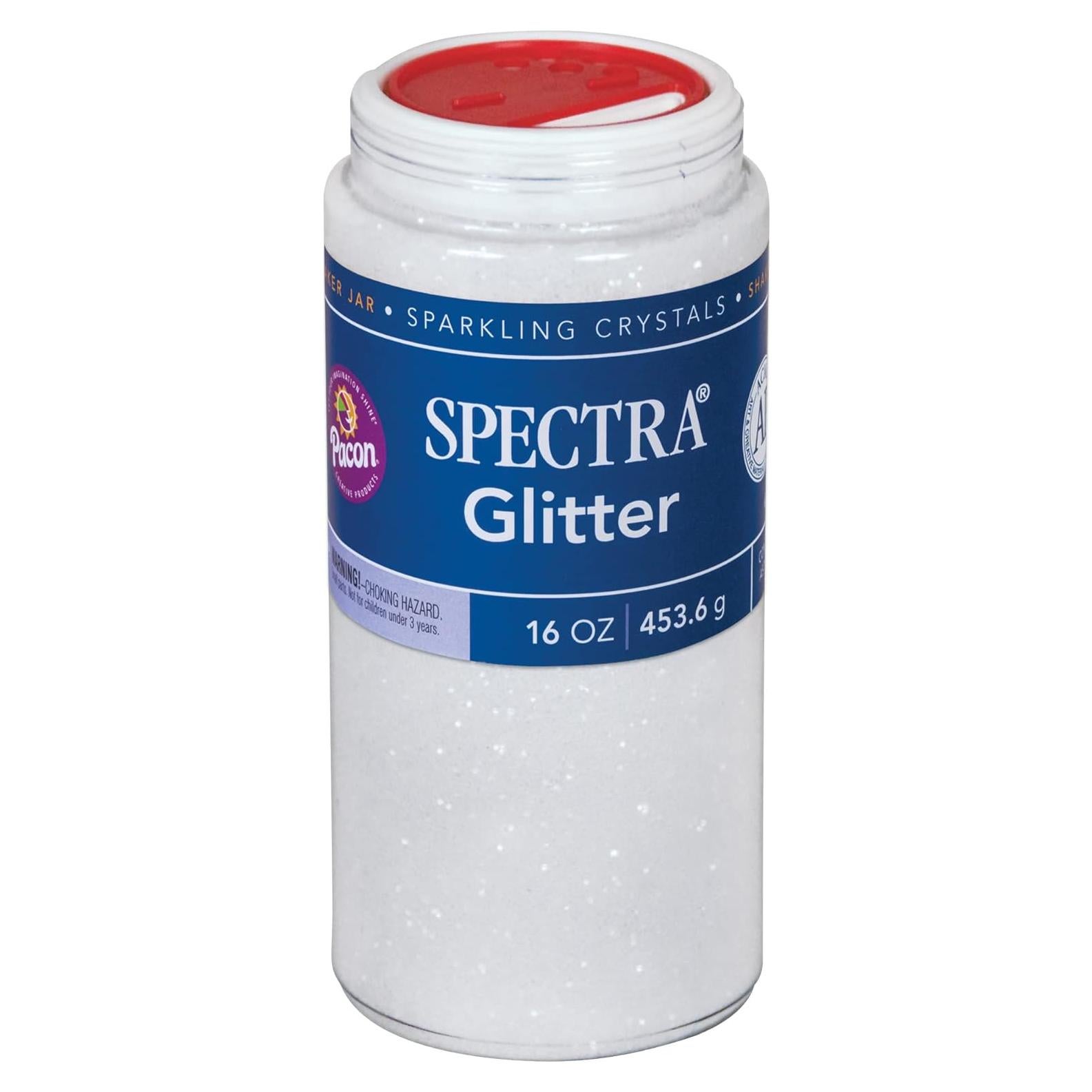 Glitter Claro SPECTRA 16 oz (453.6 g) Hexagonal No Tóxico