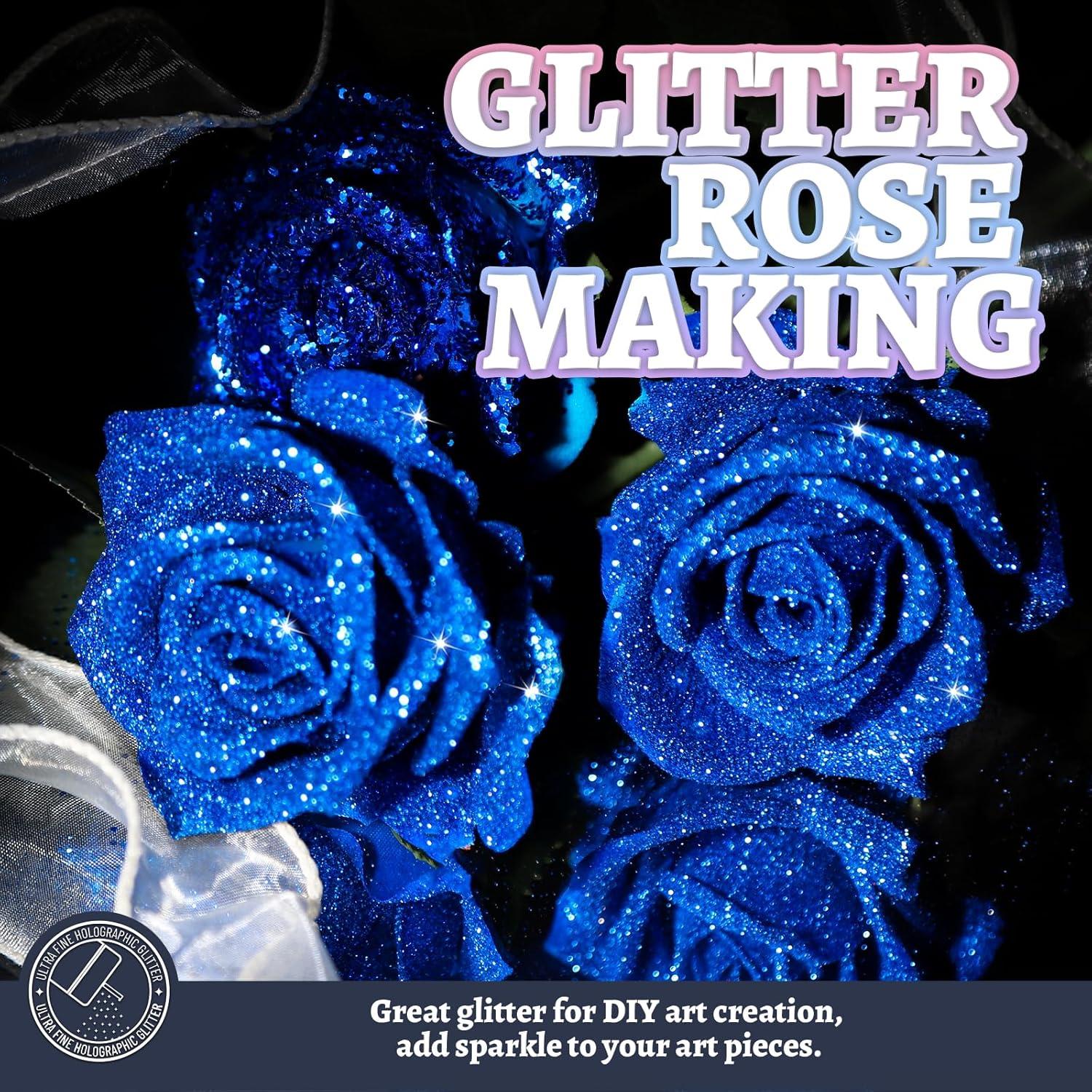 Brillo Fino Azul Real LEOBRO 150g para Manualidades y Belleza