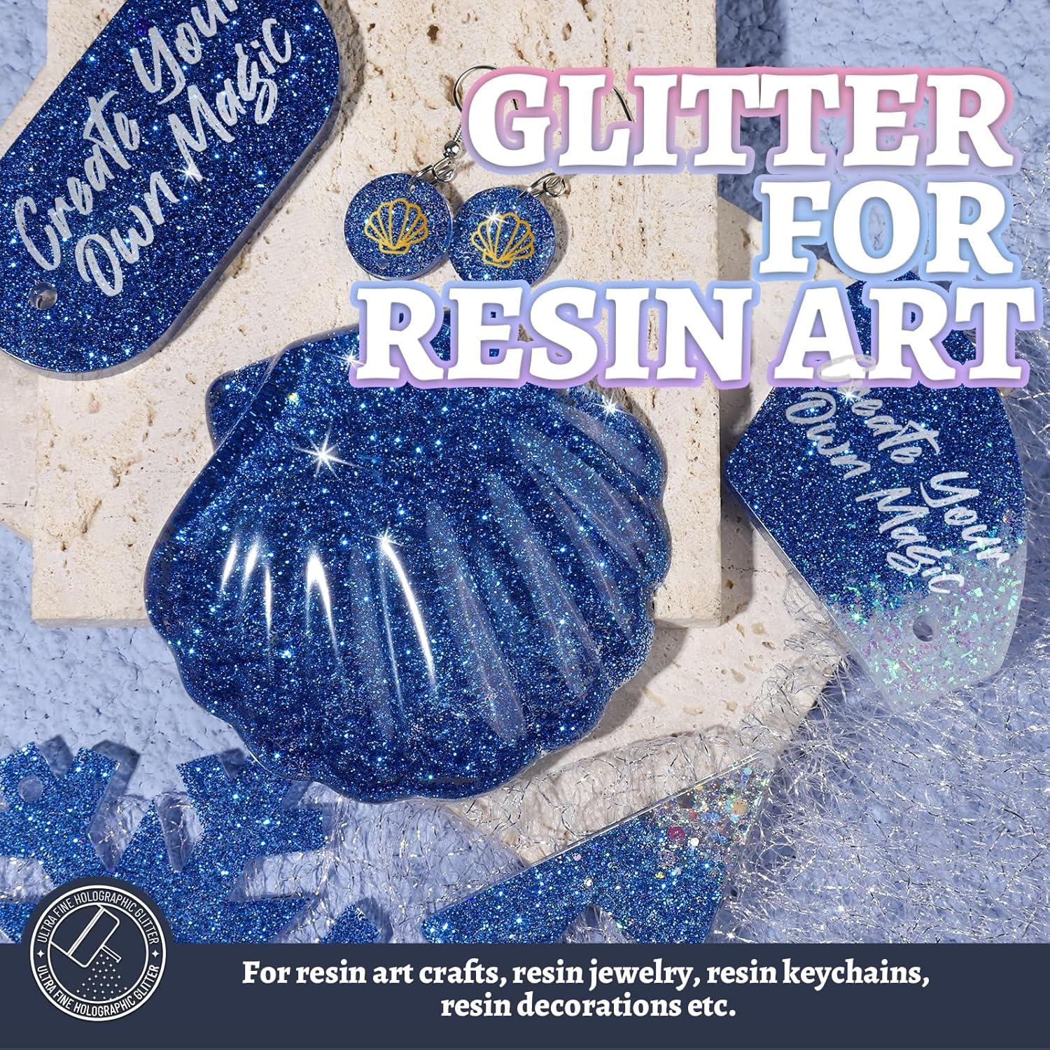 Brillo Fino Azul Real LEOBRO 150g para Manualidades y Belleza