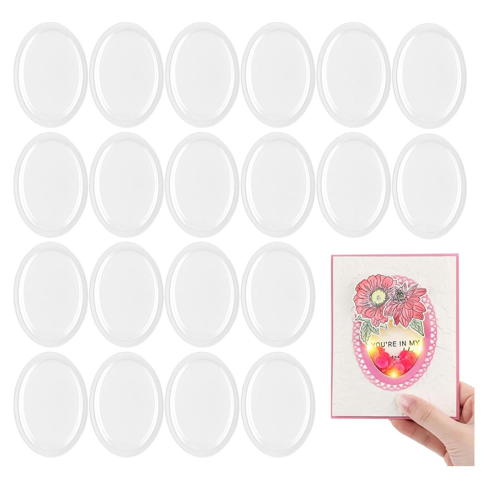 Cubiertas Shaker Transparentes 3D Briartw 20 Pcs 8.89 cm