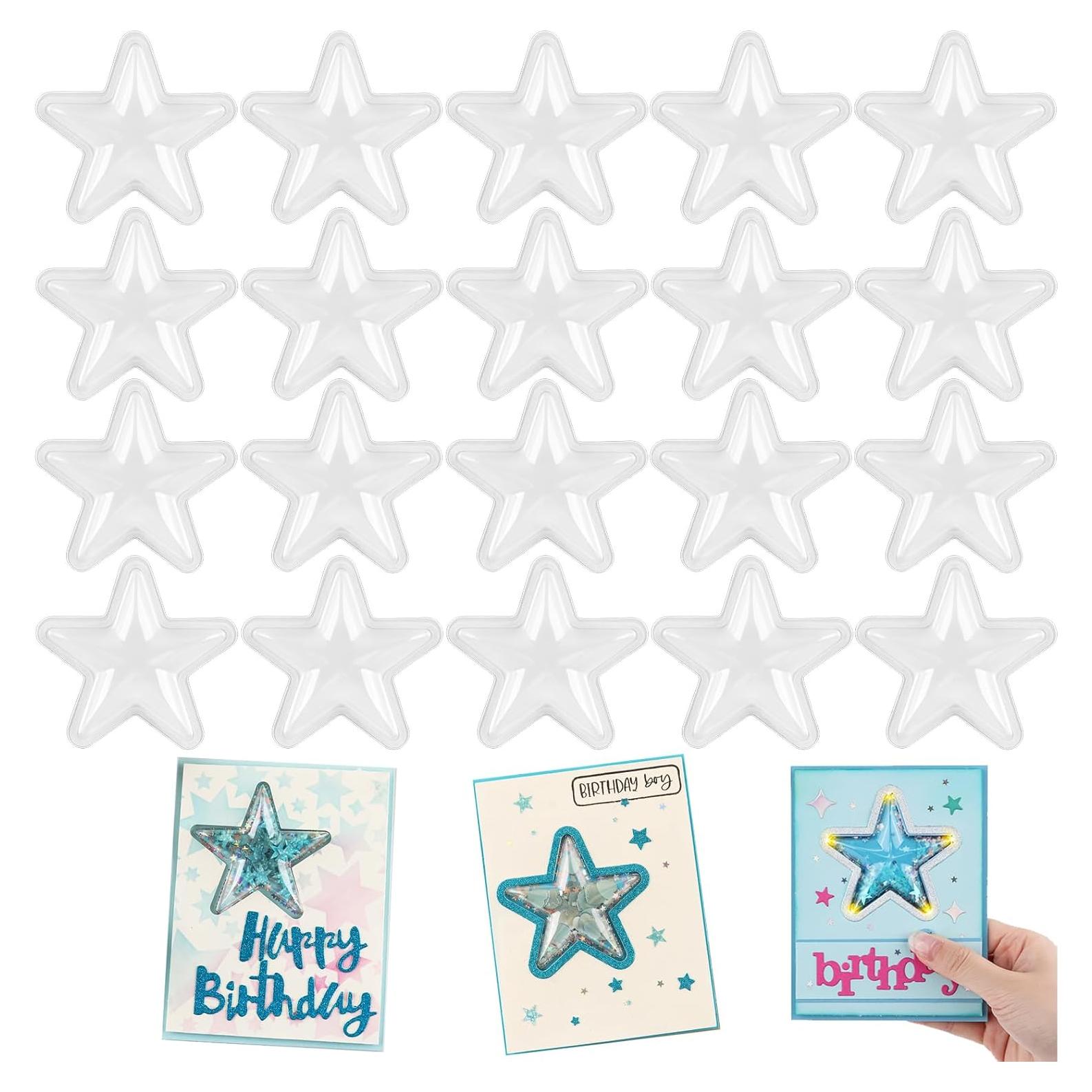 Cubiertas de Shaker 3D Briartw 20 Pcs Plástico Transparente