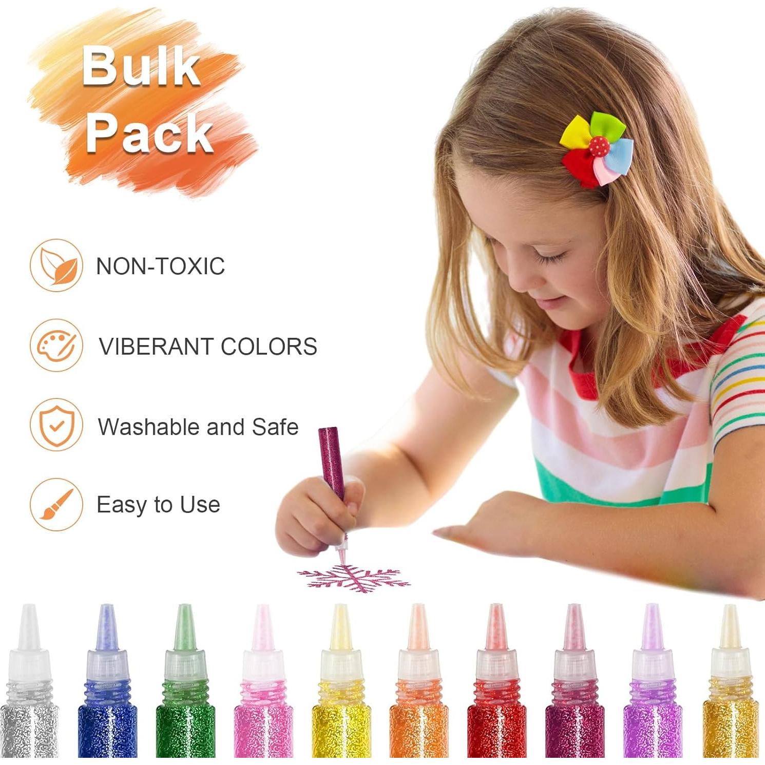 36 Bolígrafos de Pegamento Brillante Saypacck 12 Colores 10 ml