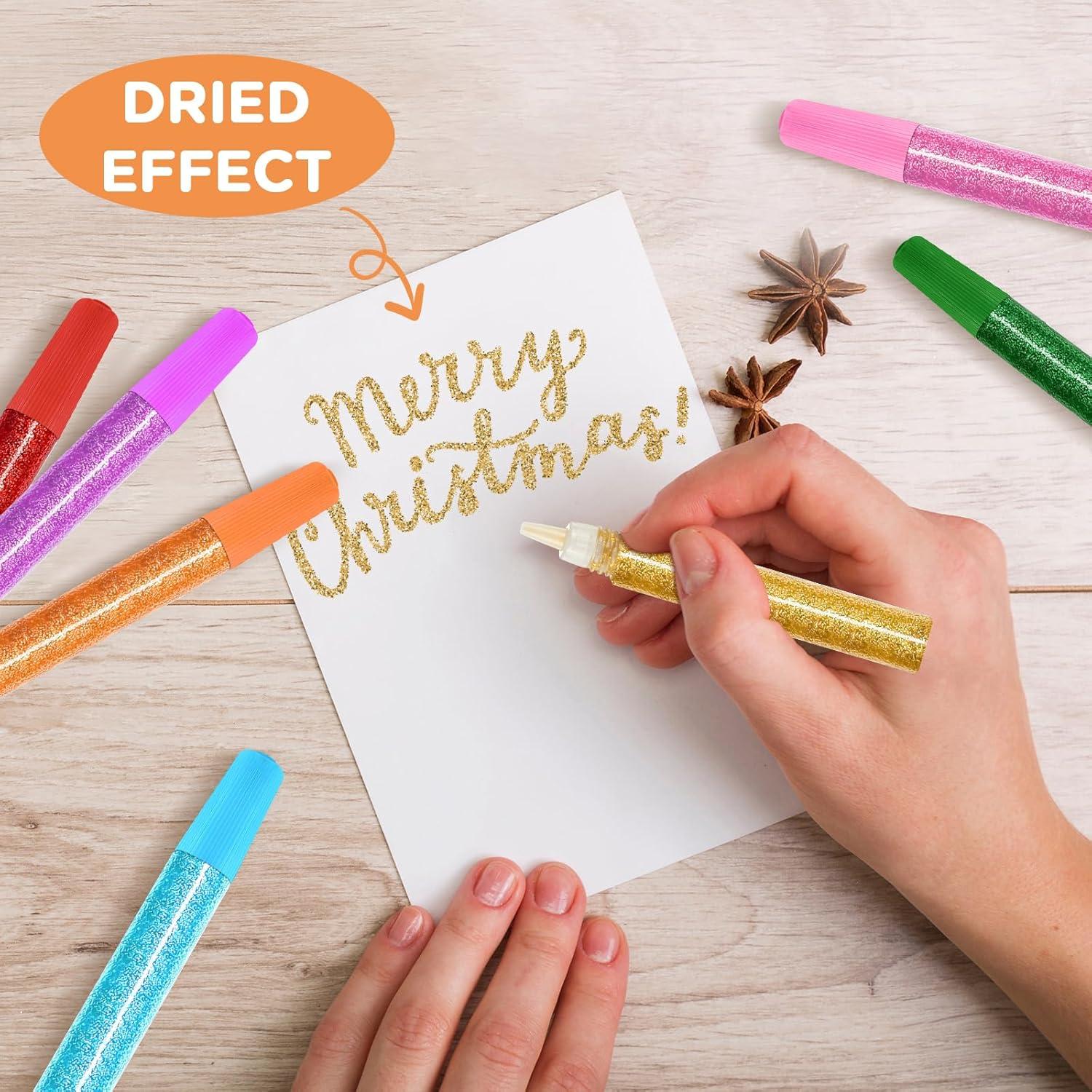 36 Bolígrafos de Pegamento Brillante Saypacck 12 Colores 10 ml