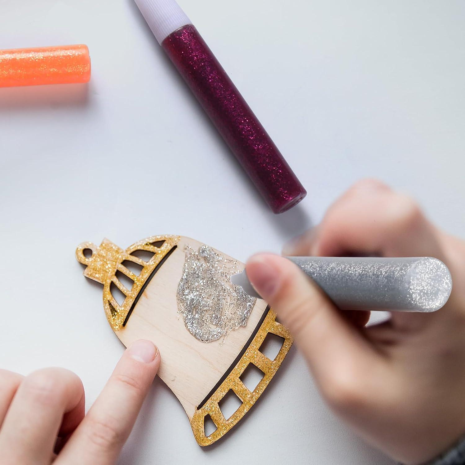 36 Bolígrafos de Pegamento Brillante Saypacck 12 Colores 10 ml