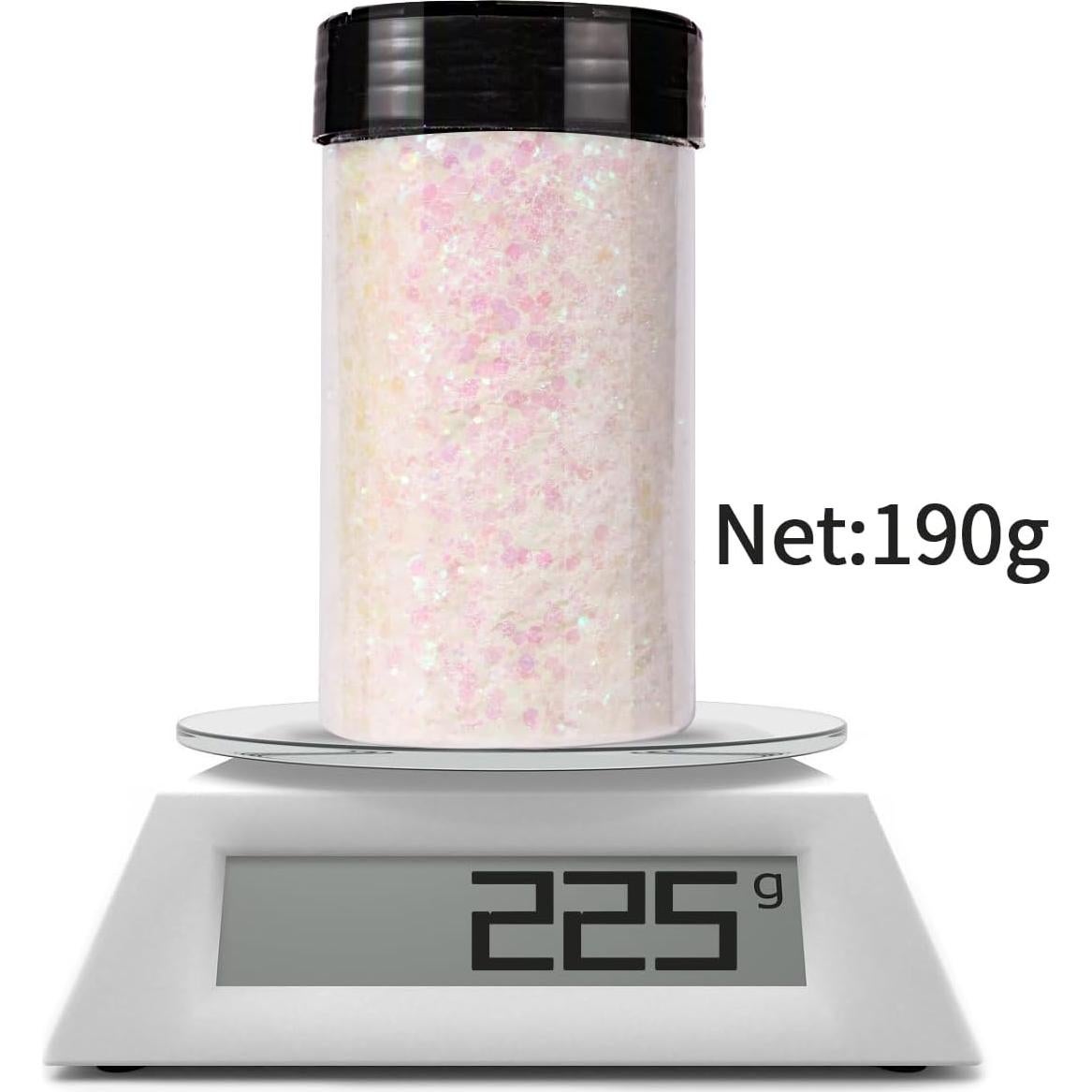 Glitter Chunky Holográfico 190g ANGXILIN Iri Rosa para Manualidades