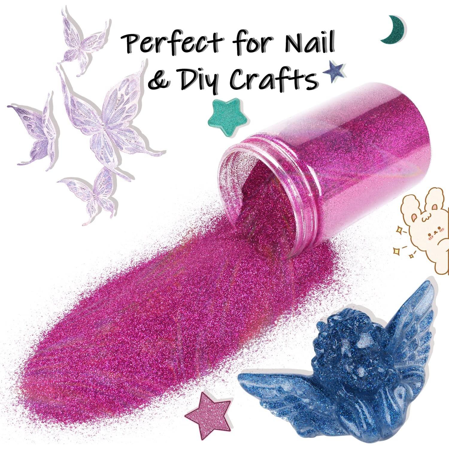 Glitter Holográfico Estanoite 210g Magenta para Manualidades