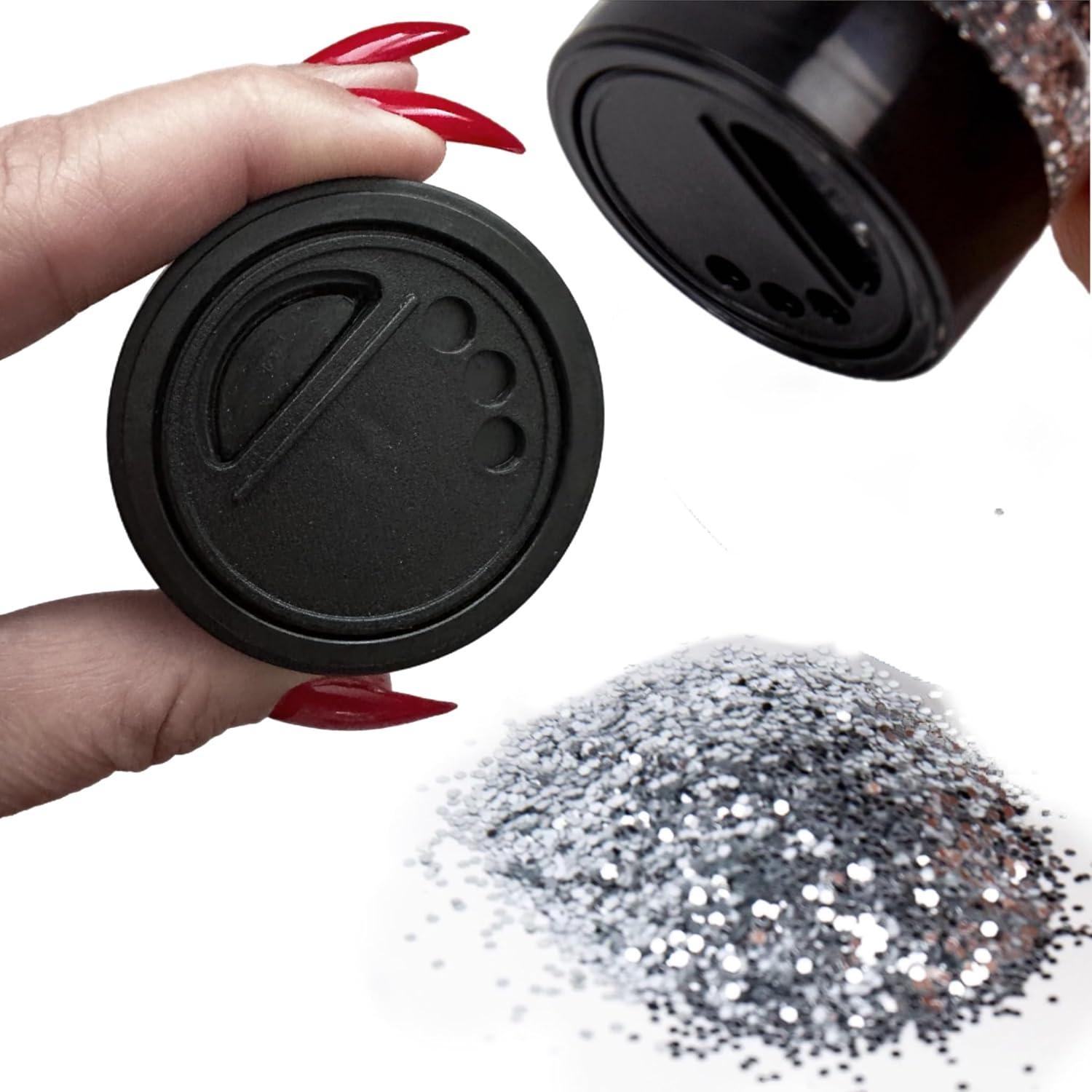 Glitter Plateado Hexagonal ALAZCO 226 Gramos para Manualidades