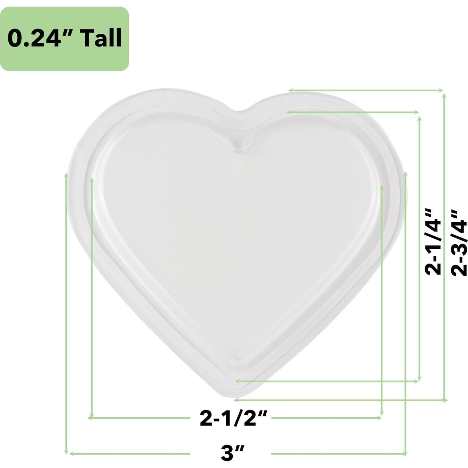 Cubiertas Shaker 3D Briartw 20 Pcs Plástico Transparente