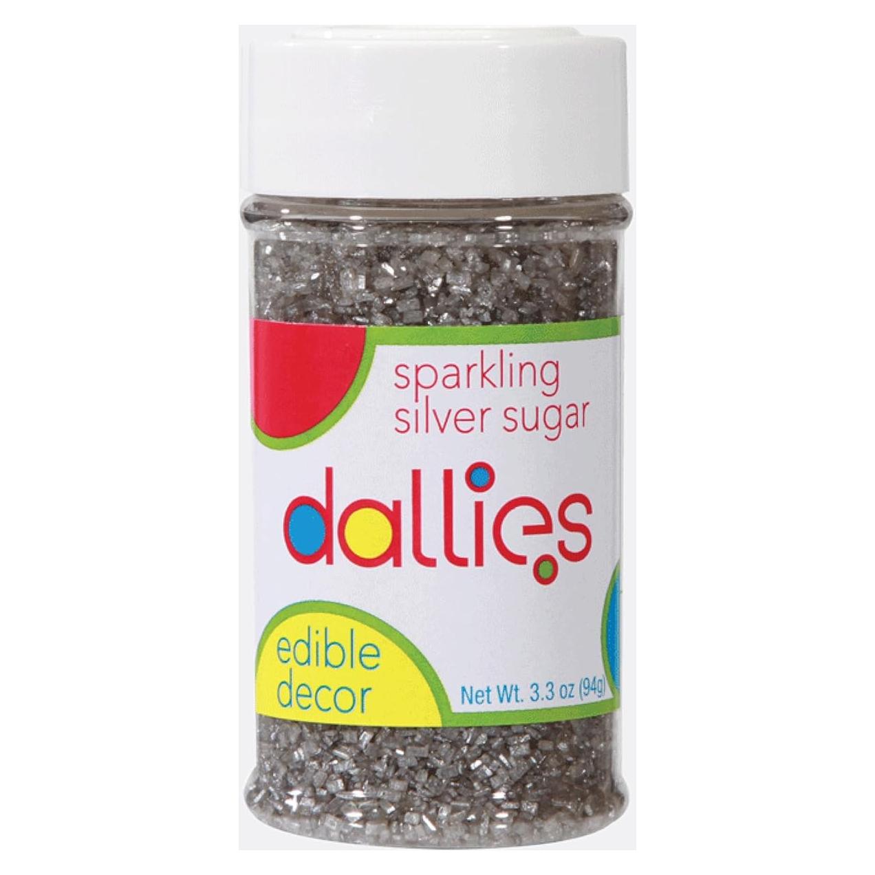 Brillantina Azúcar Comestible Plata 93g - Decoración Pasteles