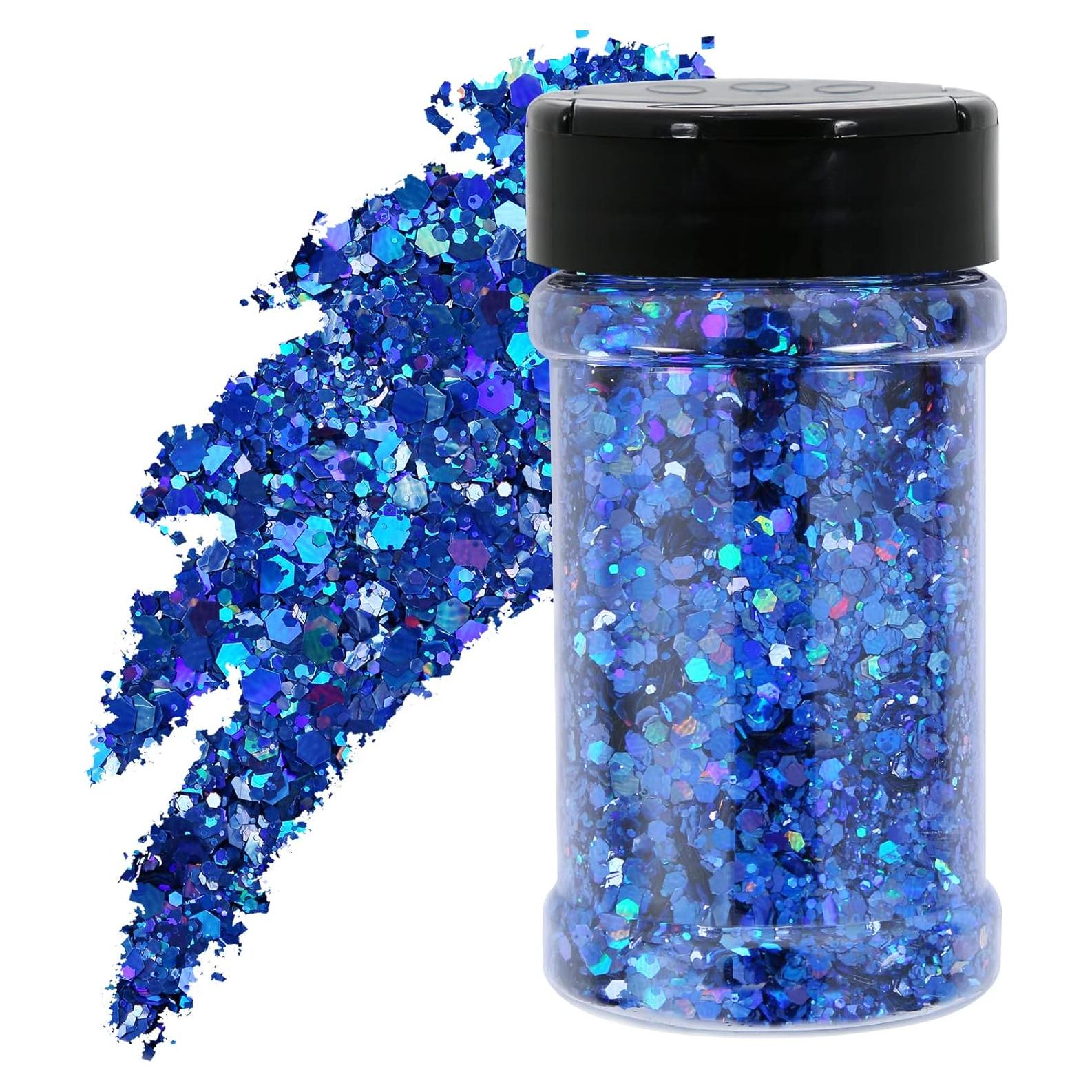 Brillo Grueso a Granel TORC 113g Azul Real Holográfico