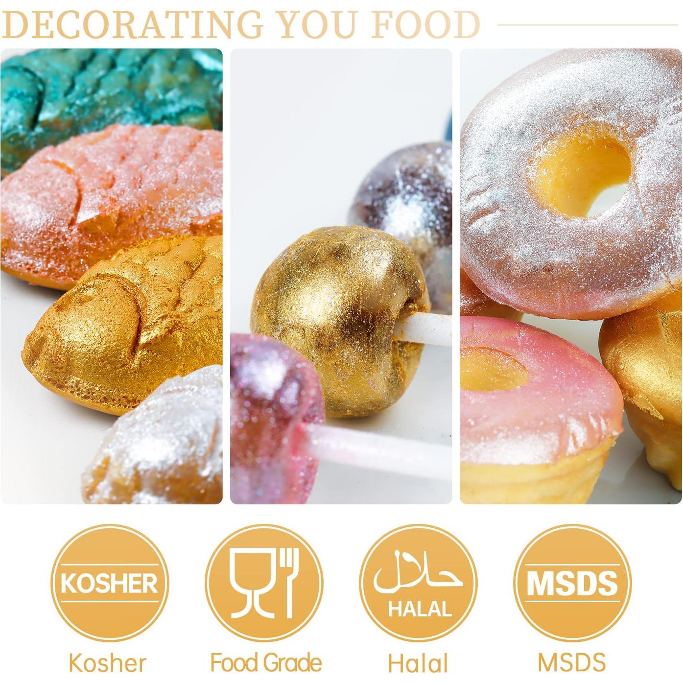 Glitter Comestible Púrpura Lavanda Sujoygar 4g Grado Alimenticio