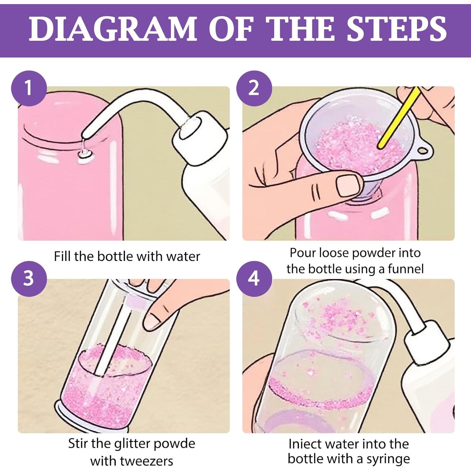 Kit de Suministros para Tazas de Globo de Nieve 12 Piezas CIYOJA