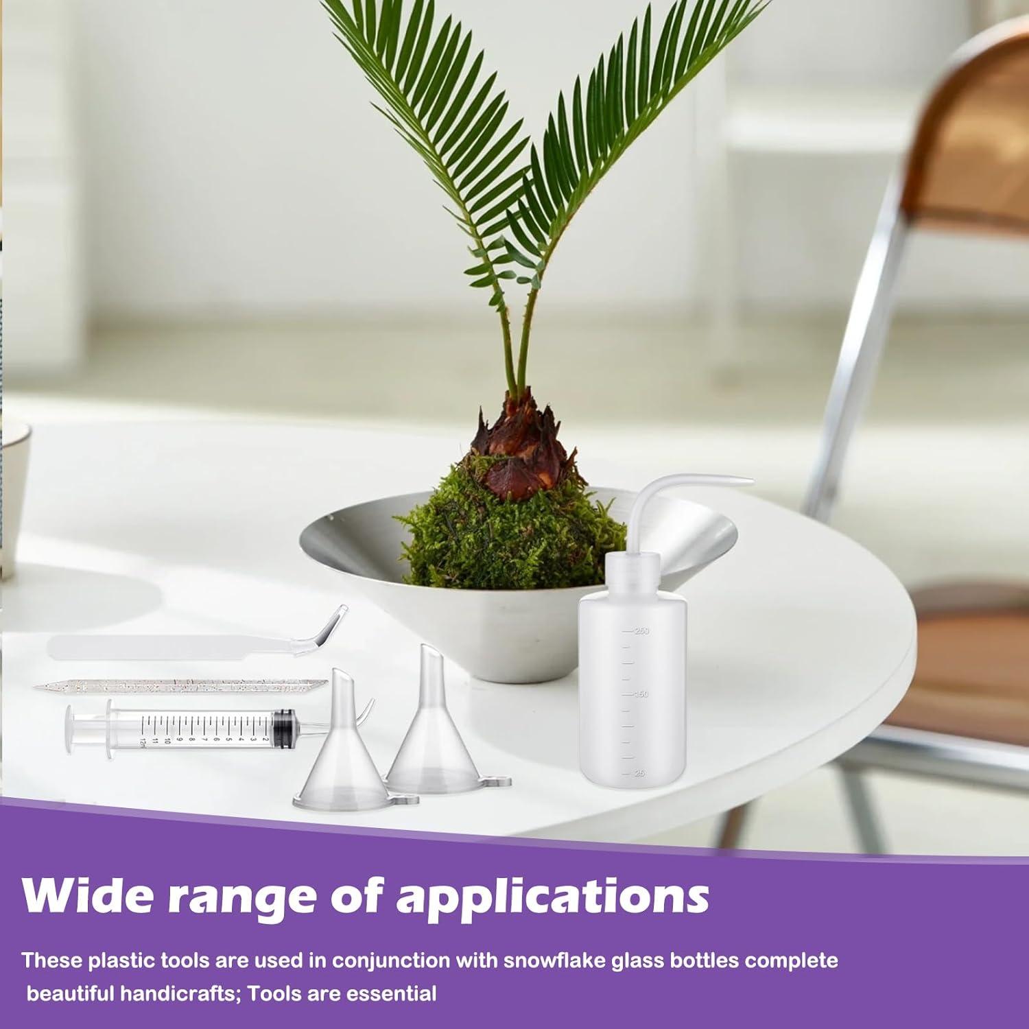 Kit de Suministros para Tazas de Globo de Nieve 12 Piezas CIYOJA