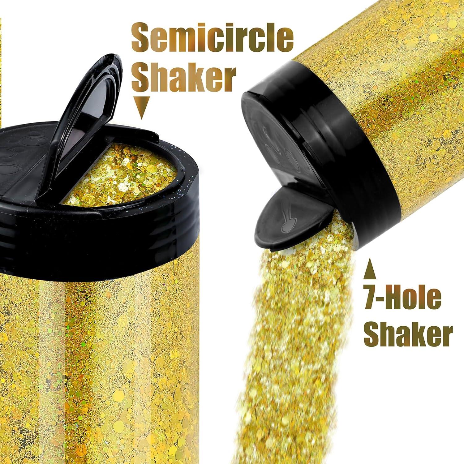 Glitter Chunky Iridiscente Estanoite 160g Naranja para Manualidades