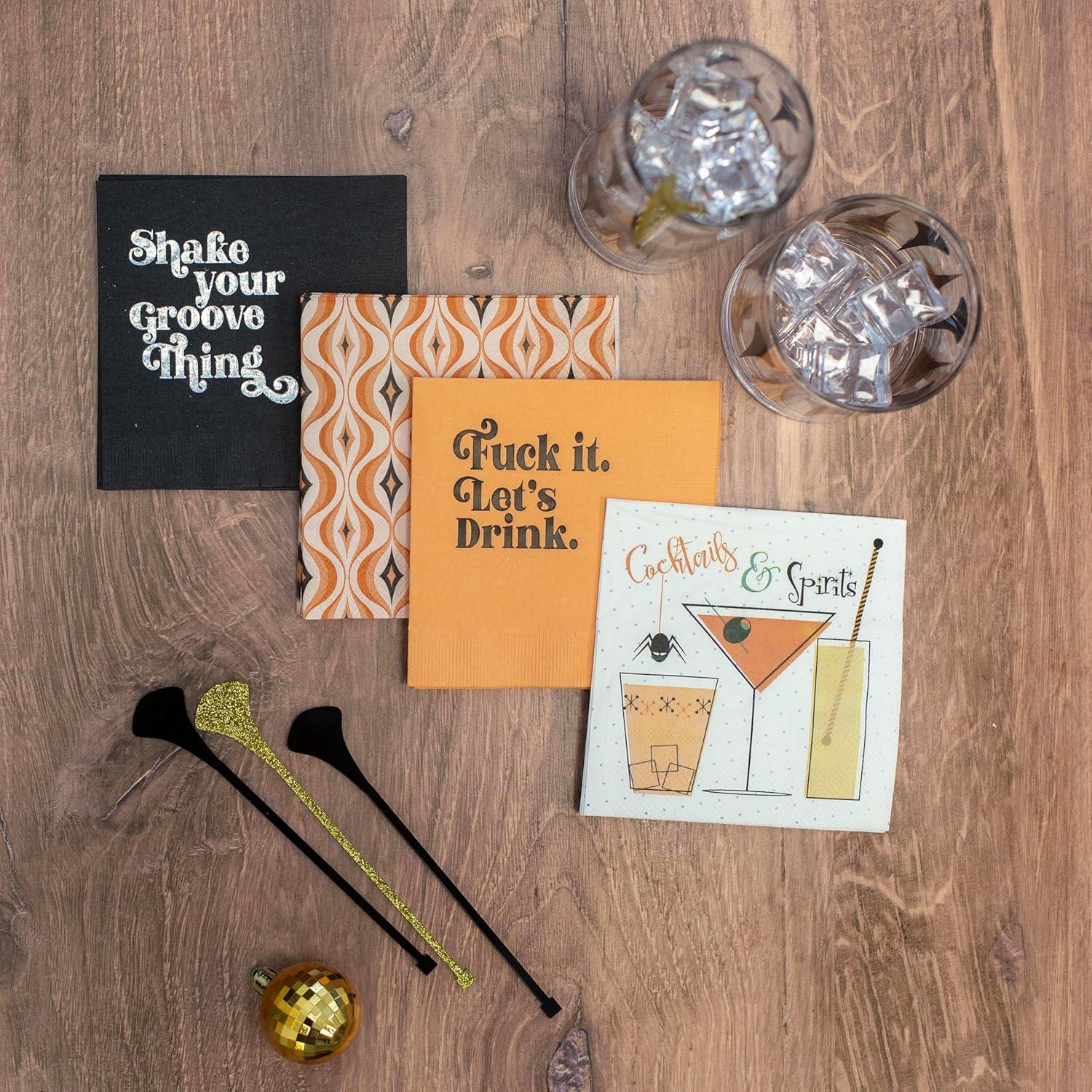 Servilletas Desechables de Fiesta Disco MODLOUNGE 20 Piezas 12.7cm