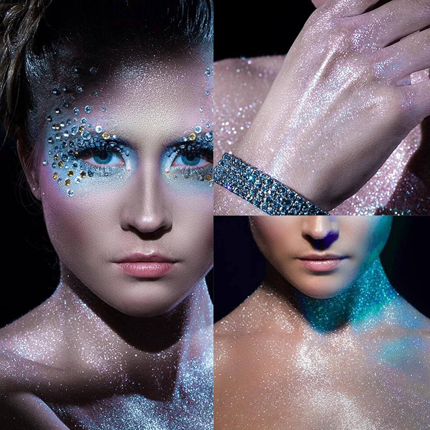 Spray Brillante Corporal MEICOLY Azul 100ML - Brillo para Cabello y Ropa