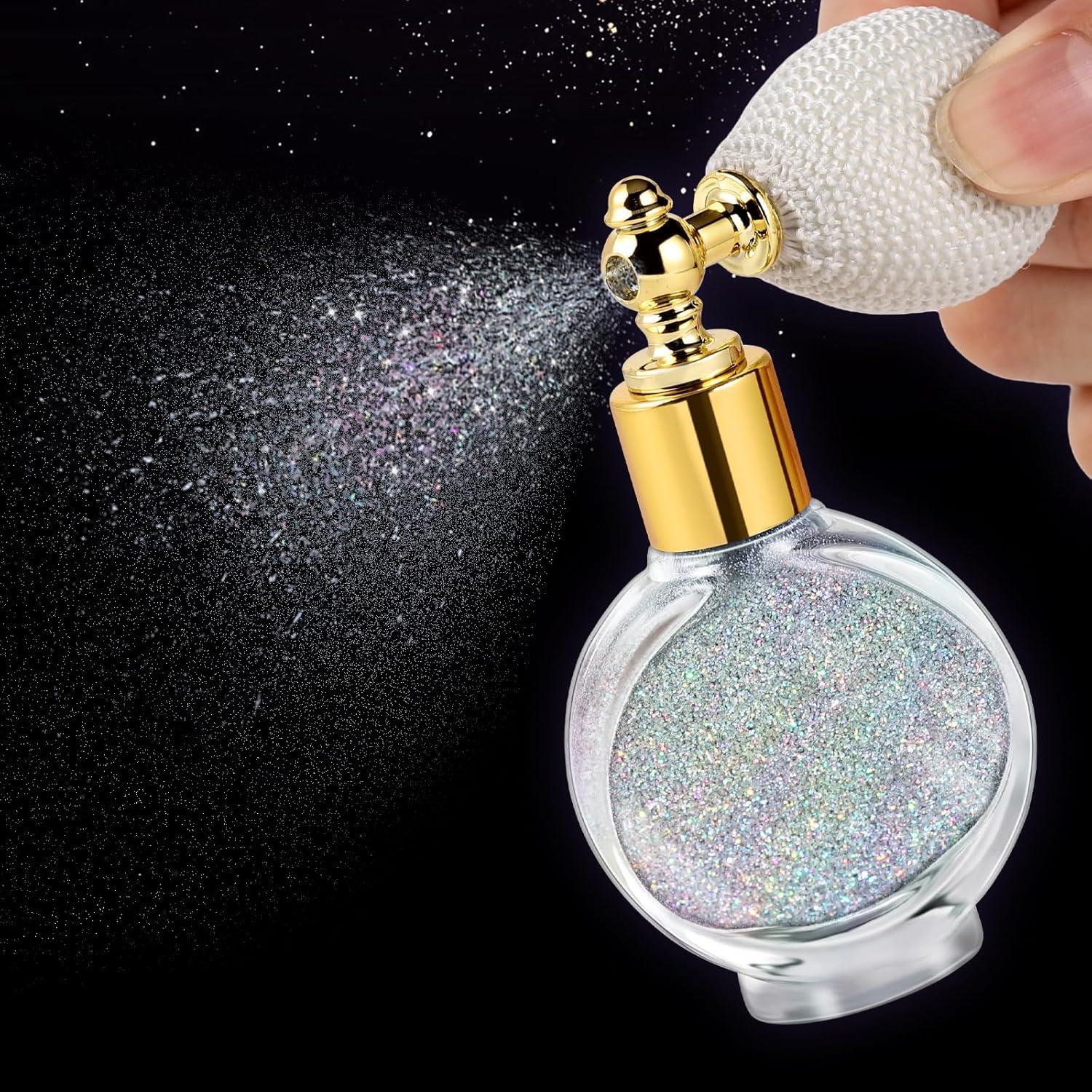 Spray de Brillo Corporal Holográfico Oranllow 70.87g Plateado