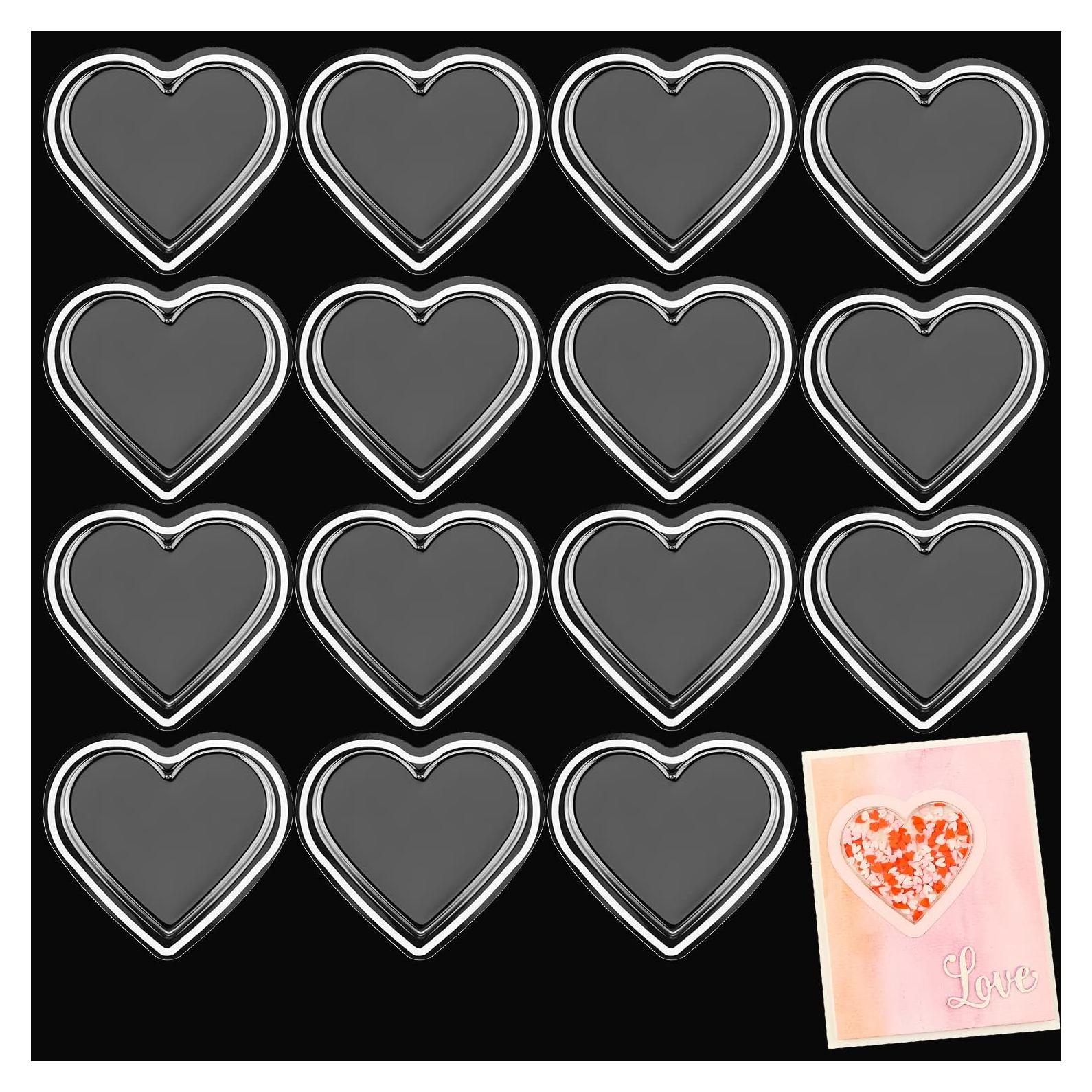 20 Piezas Cubiertas Shaker Corazón BAOFALI 6.35x5.72 cm