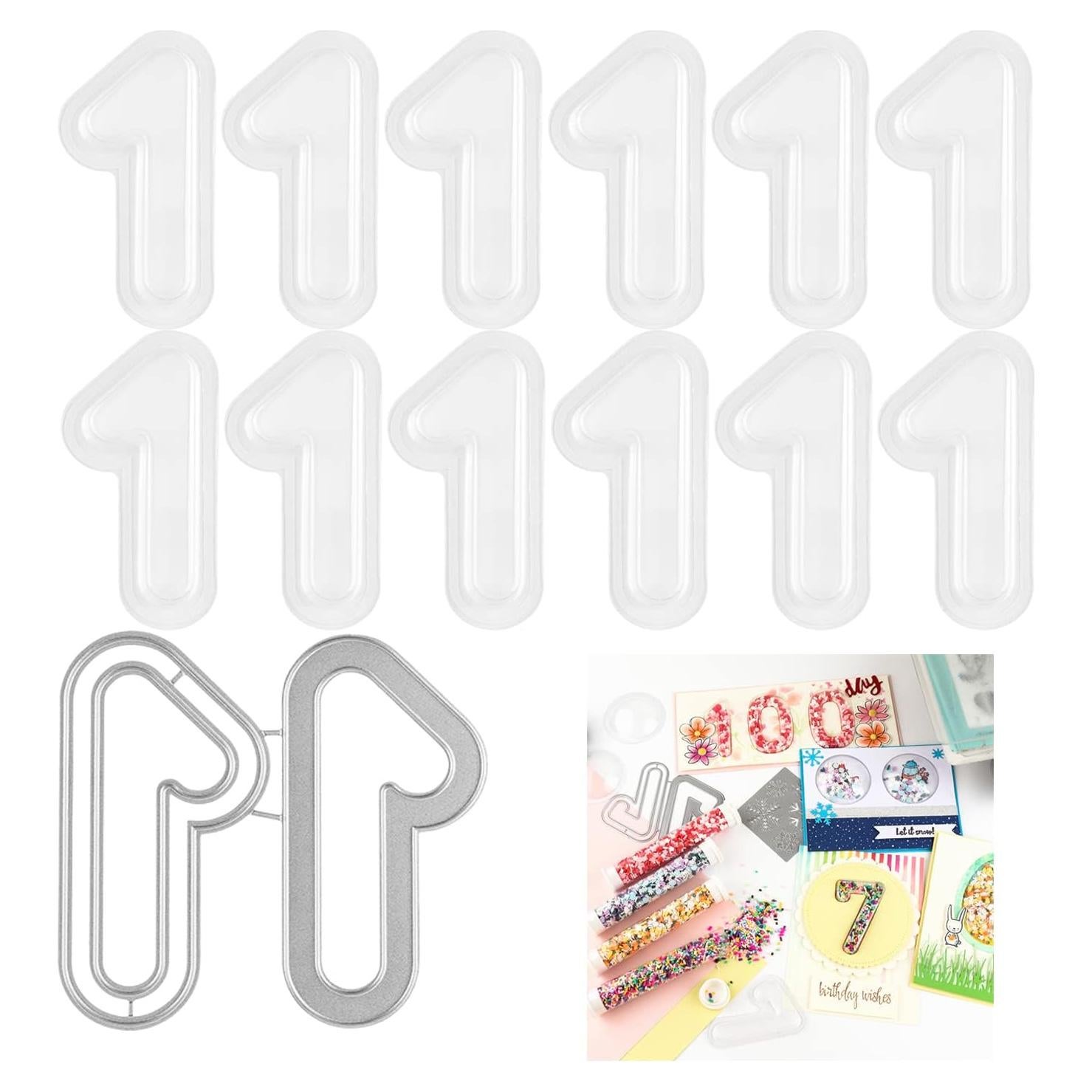 BAOFALI 13 Piezas Juego de Troqueles y Cubiertas Shaker 3D