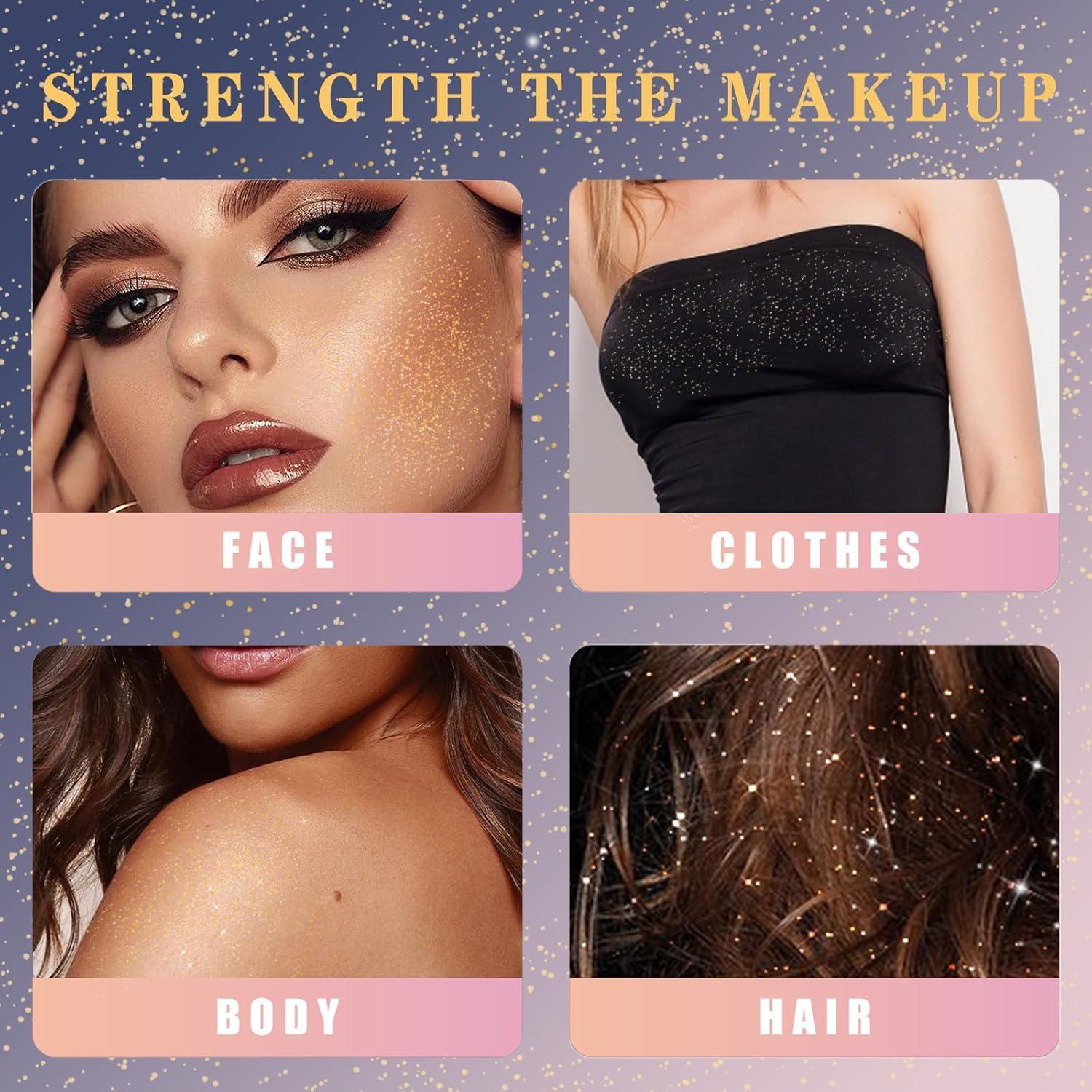 Spray Brillante para Cuerpo y Cabello HYINUS 120ml Oro