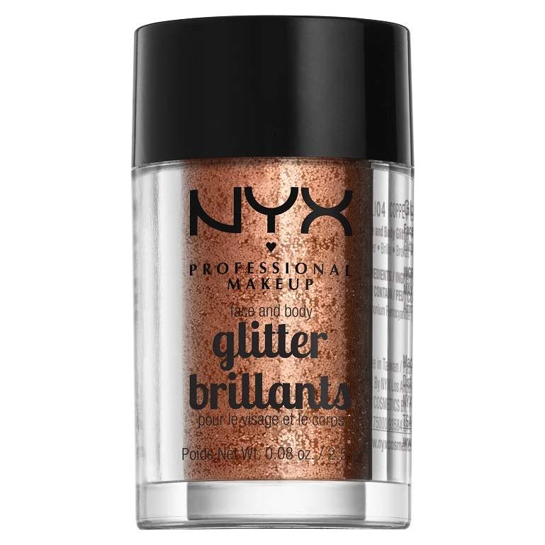 Brillo para Cara y Cuerpo NYX Cobre 2.27g - Maquillaje Brillante