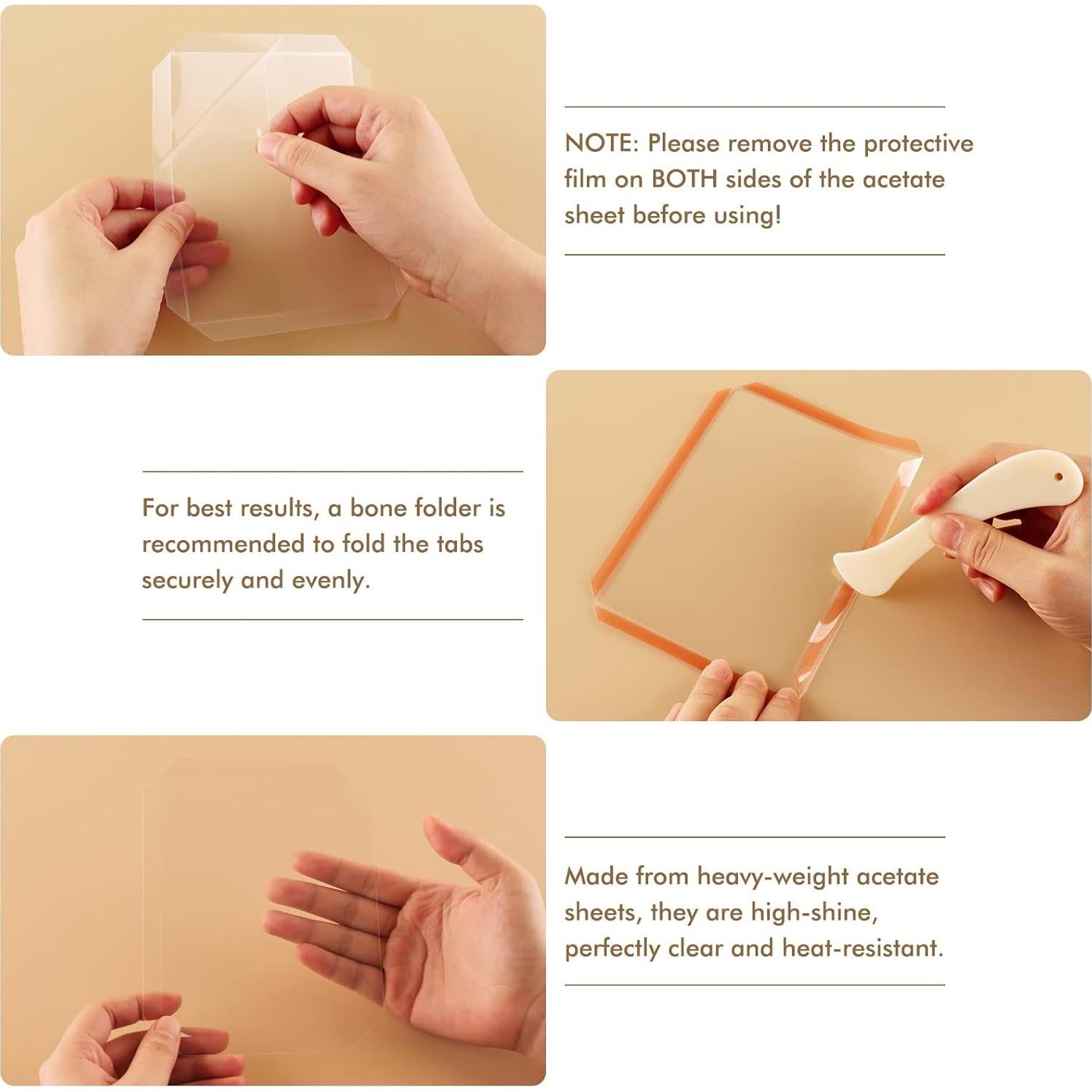 Paquete de 10 Cubiertas Planas para Shaker CYFUN 10.16x13.34cm