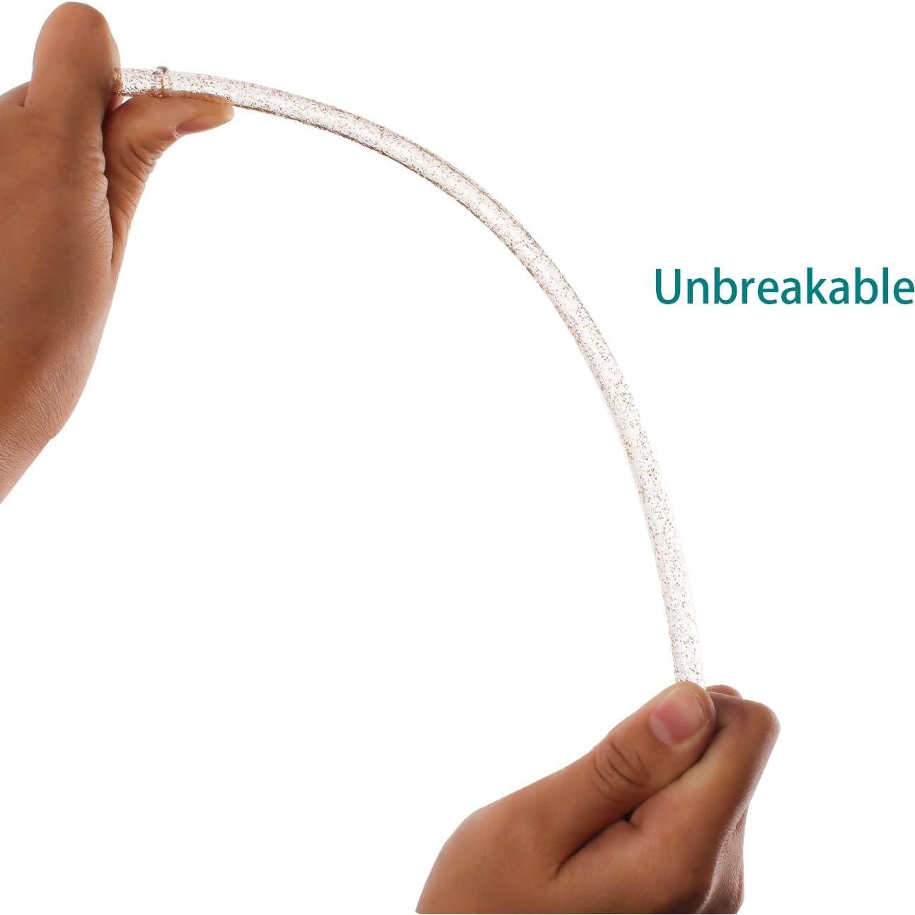 Popotes Reutilizables Dakoufish 12 Piezas 28.2cm Brillo Dorado