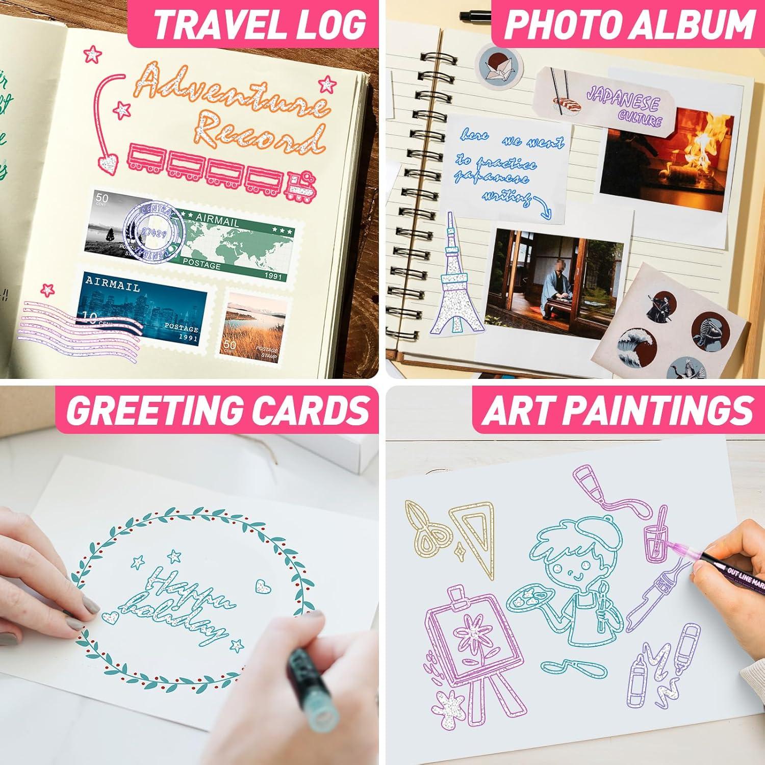 Marcadores Brillantes GLOPUS 12 Unidades para Manualidades